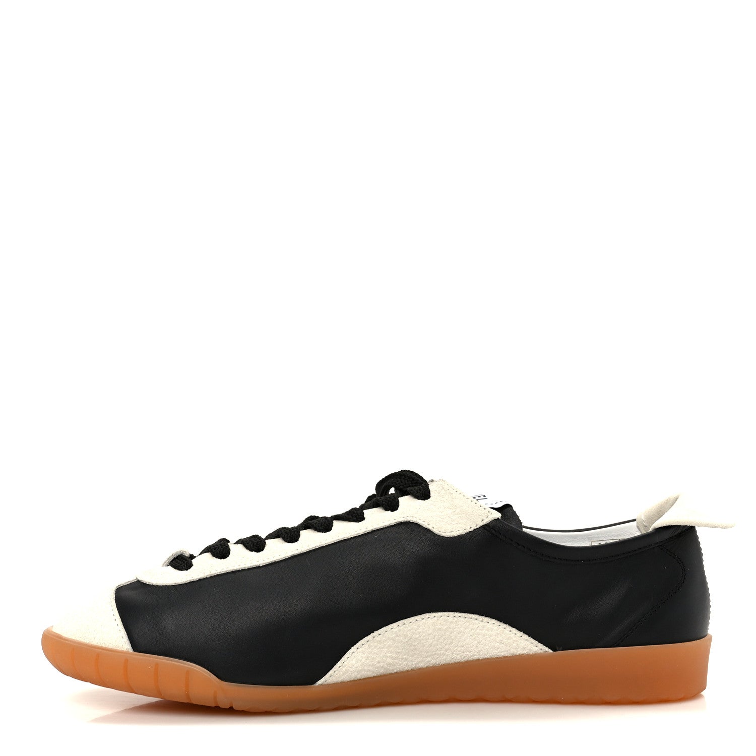 Chanel Calfskin Embossed Suede Sneakers 40 Black White 1844836