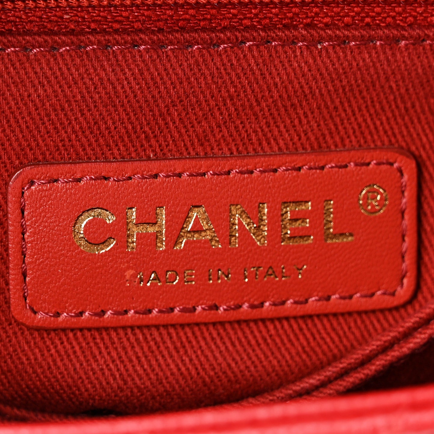 Caviar Quilted Mini Coco Handle Flap Red