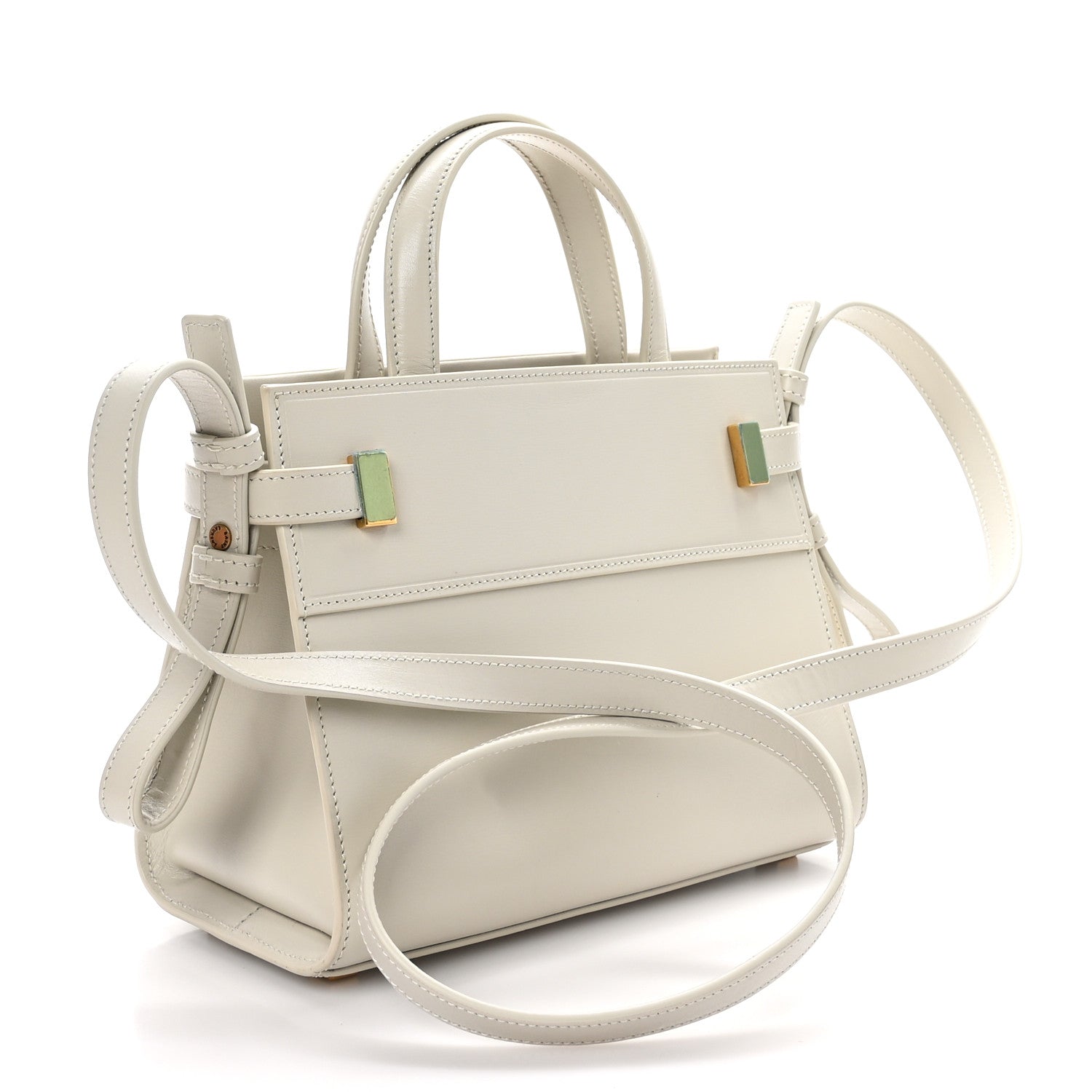 Saint Laurent Smooth Calfskin Nano Manhattan Shopper Tote Crema Soft 3 of 9