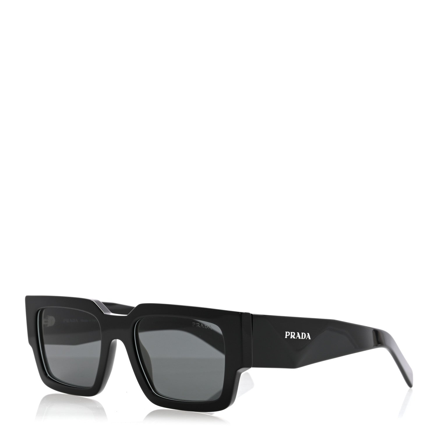 Prada Acetate Symbole Sunglasses SPR B17 Black 1818643 – FASHIONPHILE