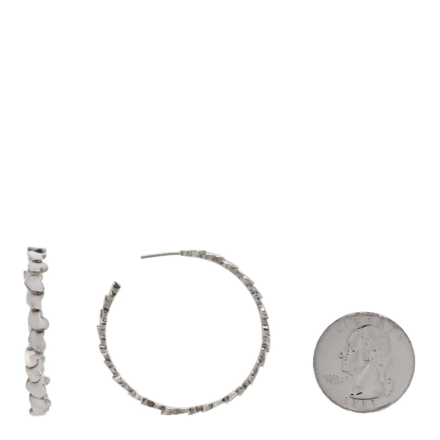 Sterling Silver Paloma Picasso Modern Hearts Hoop Earrings