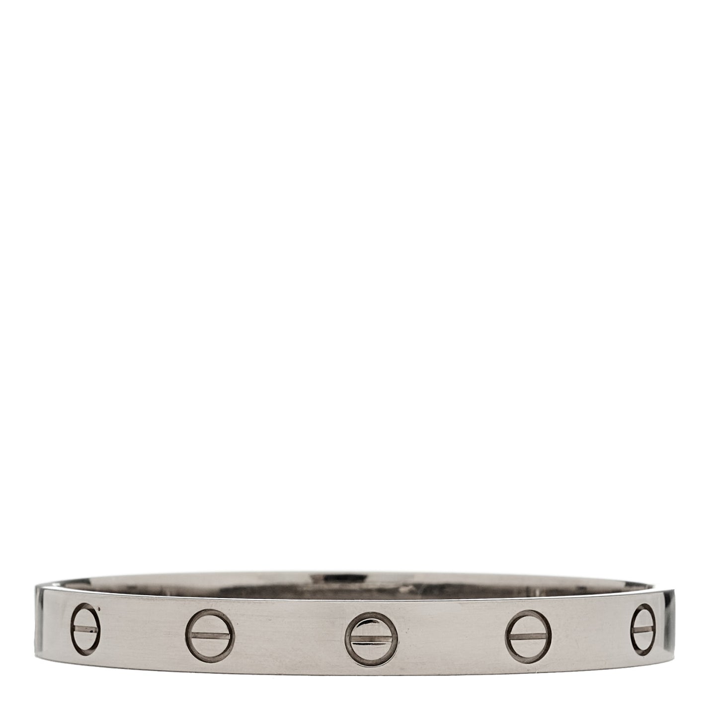 18K White Gold LOVE Bracelet 16