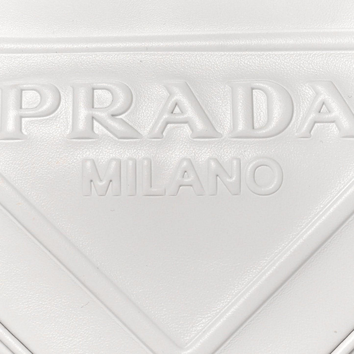 Grace Lux Triangle Shoulder Bag White