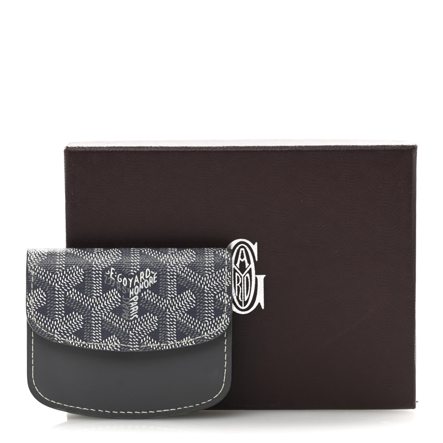 Goyardine Coin Pouch Grey
