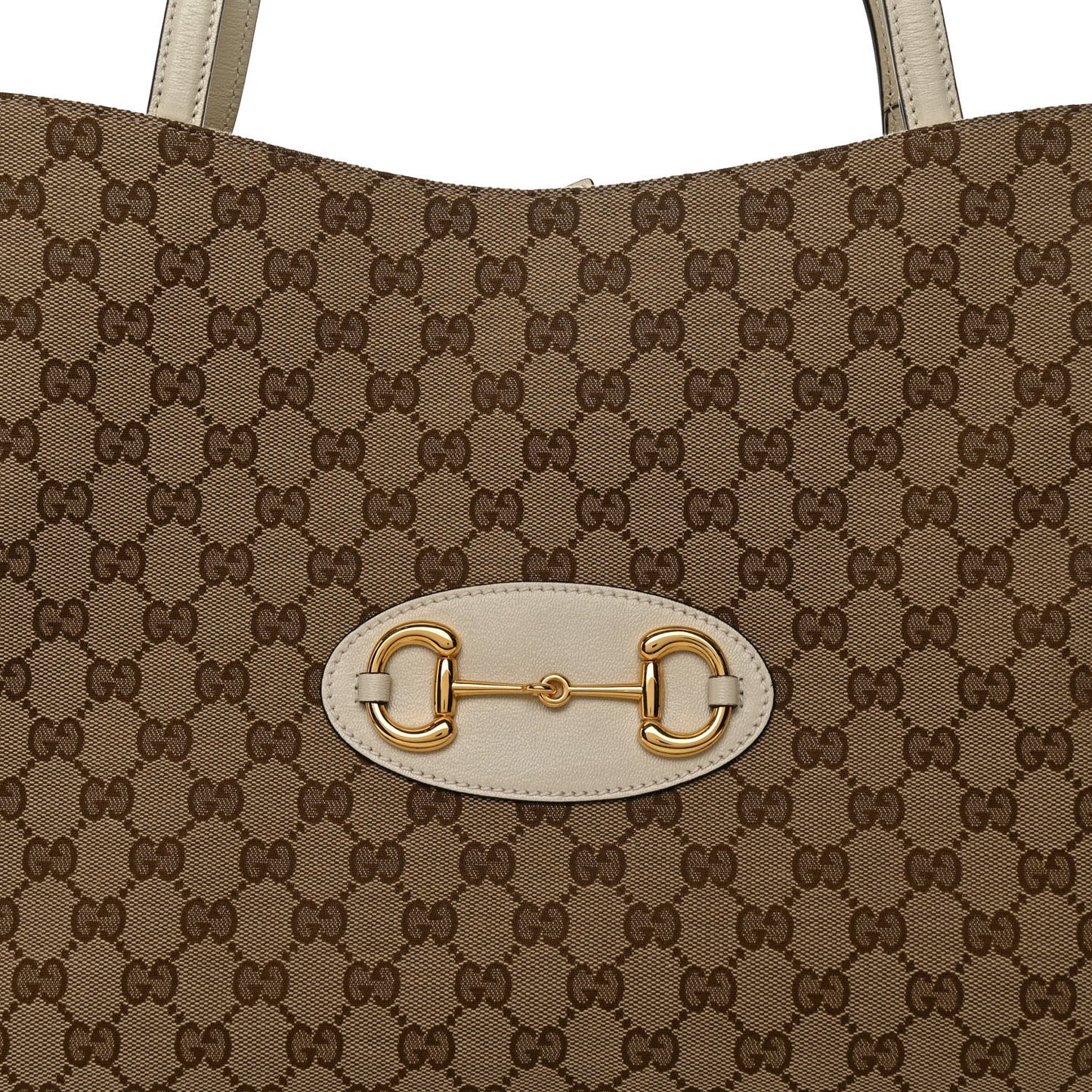 Monogram New Sakai Calfskin Lux Horsebit 1955 Tote Beige Ebony Mystic White