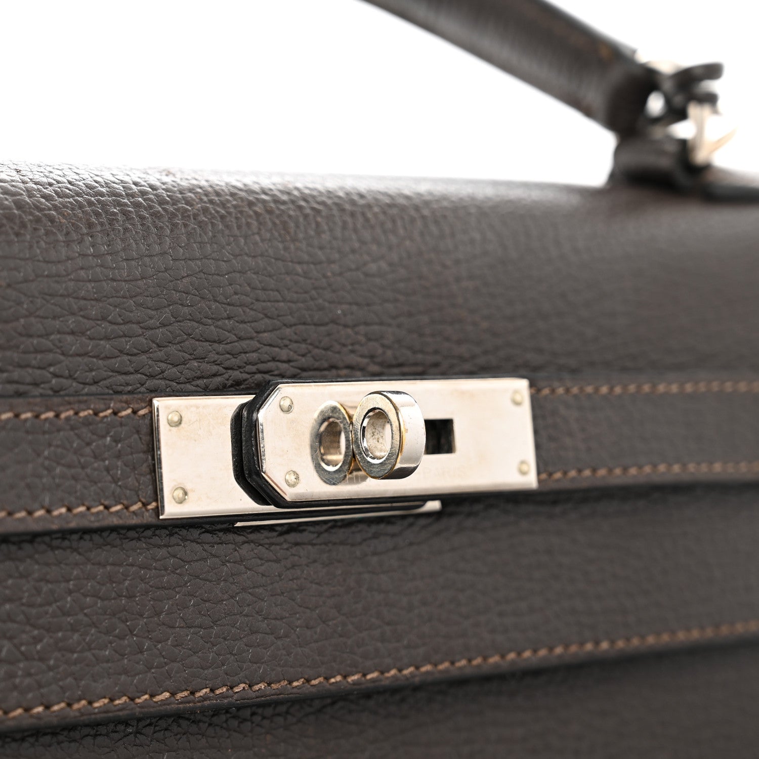Hermes Vache Liegee Kelly Sellier 32 Chocolate 14 of 14