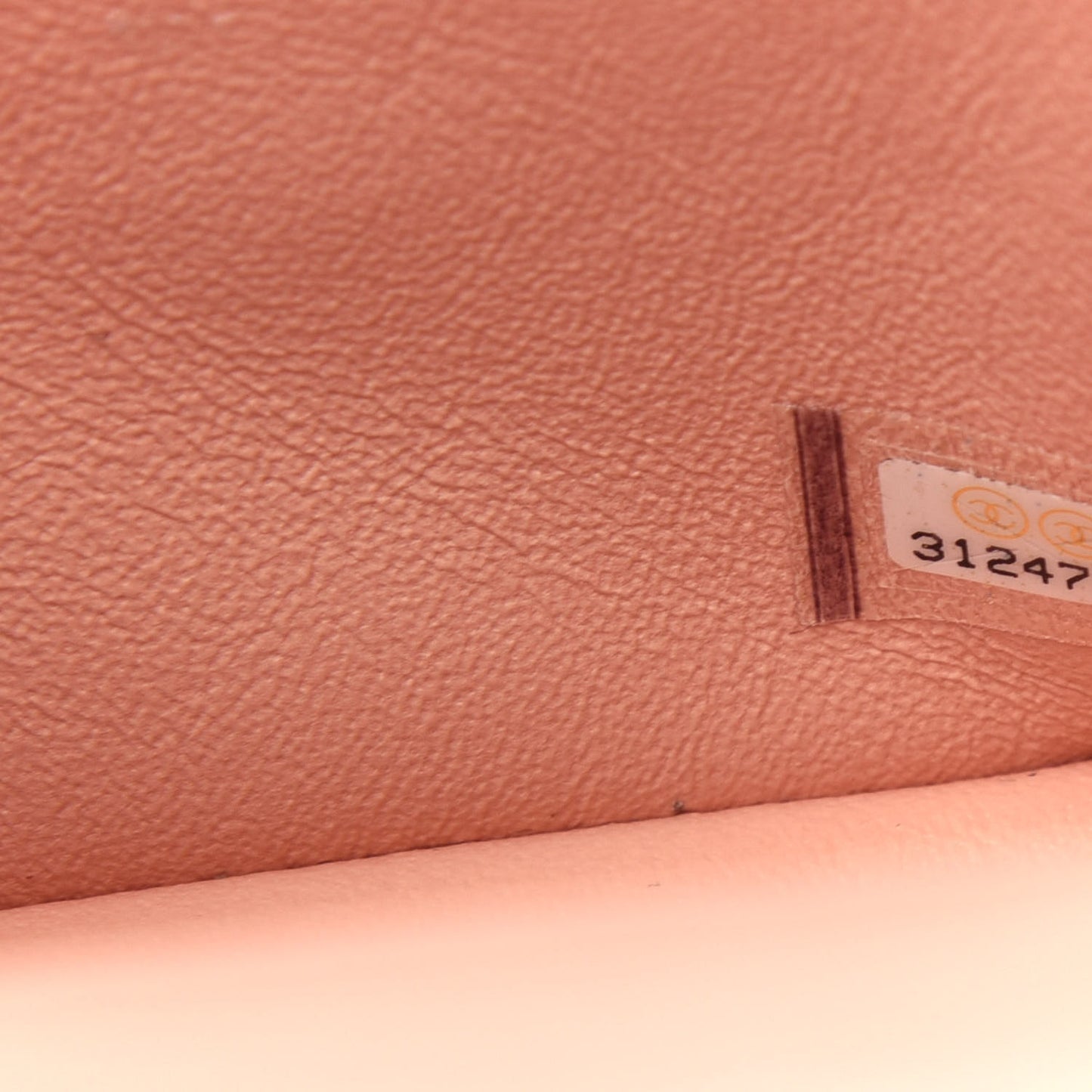 Lambskin Quilted Mini Rectangular Flap Light Pink