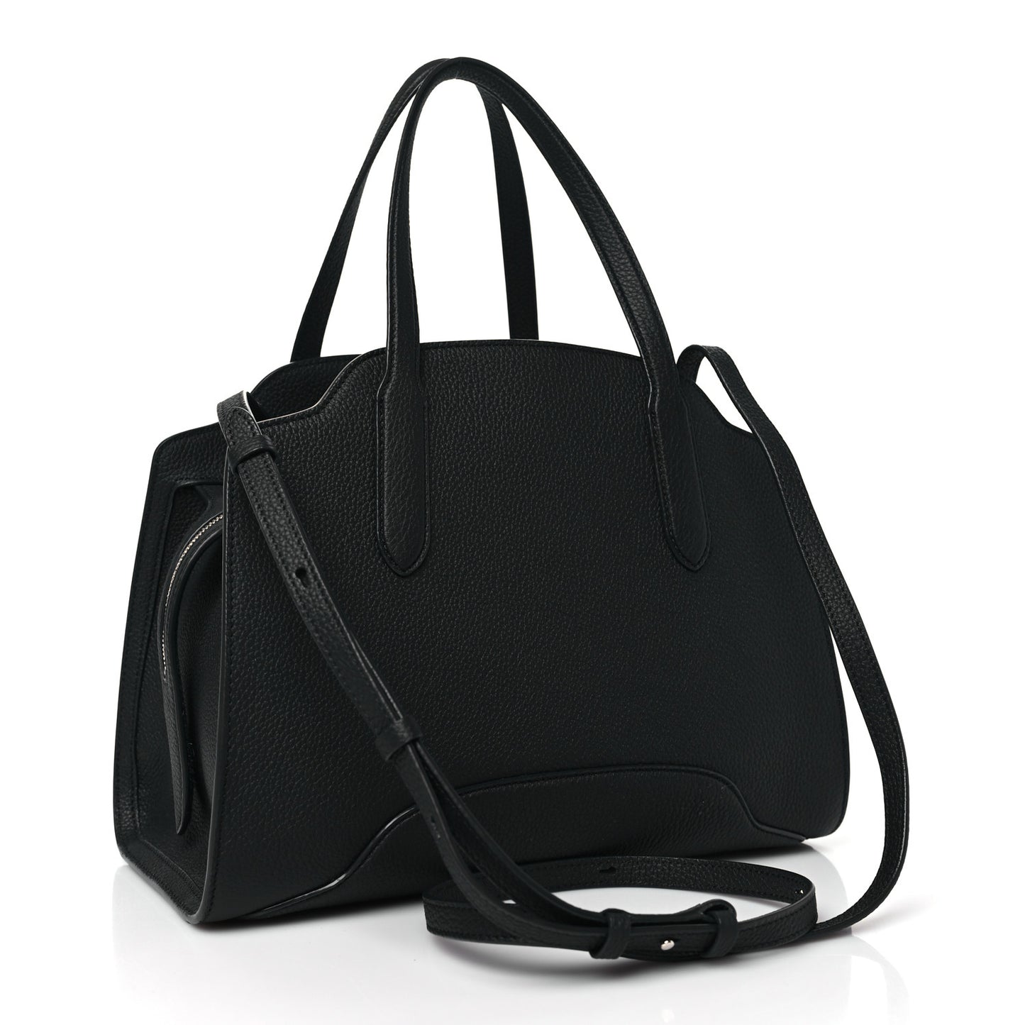 Grained Calfskin Medium Sesia Black