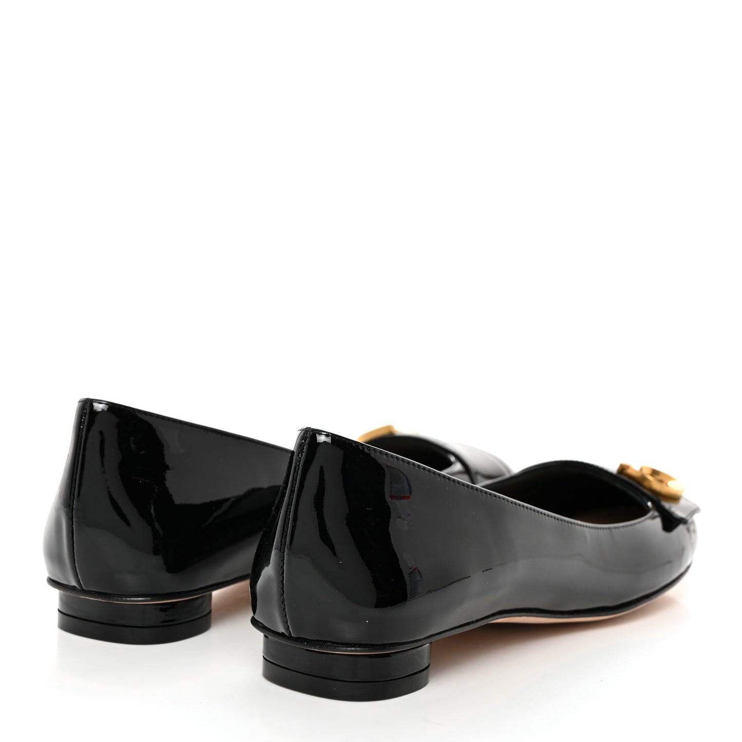 Patent Calfskin C'est Dior Ballet Flats 36.5 Black