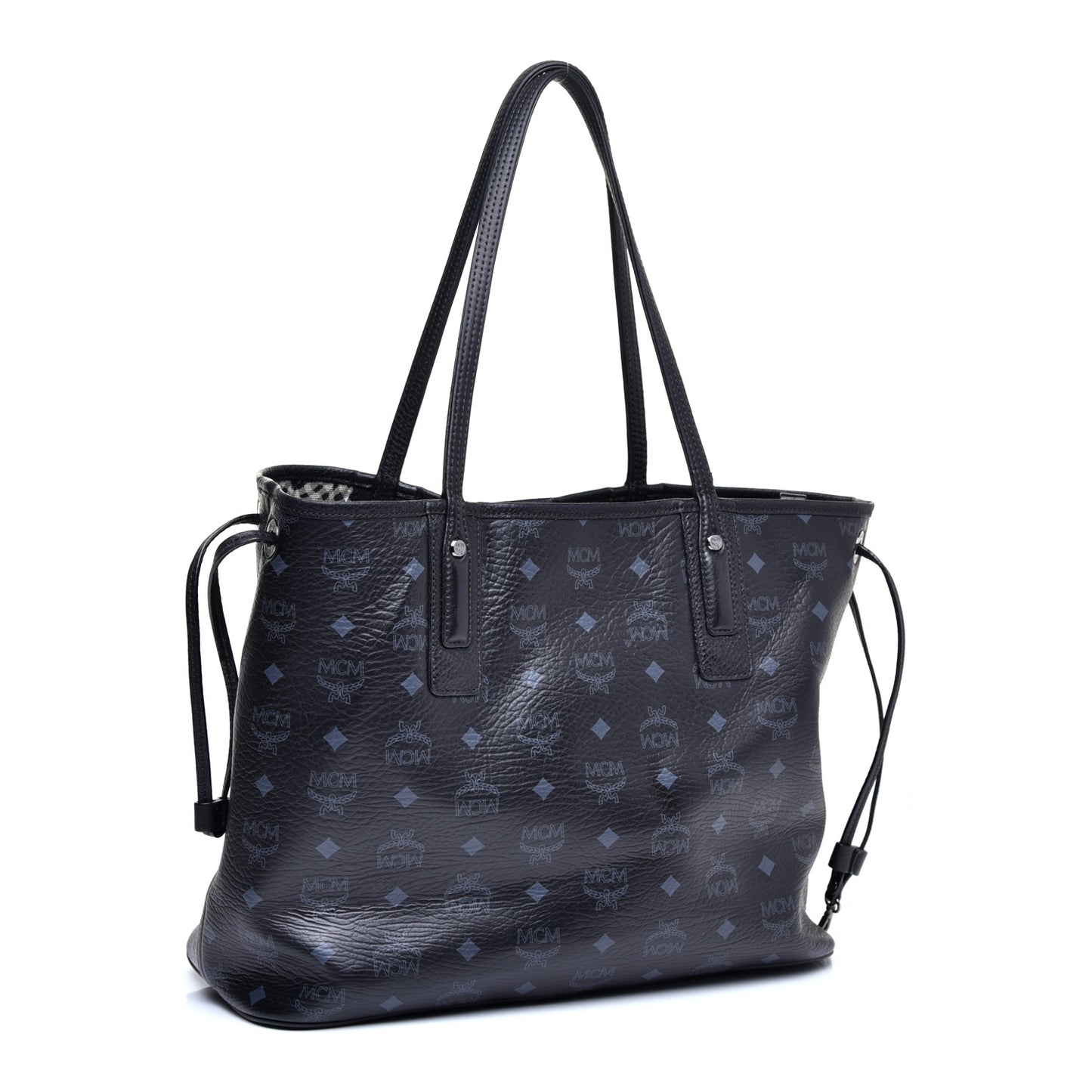 Visetos Medium Liz Reversible Shopper Tote Black