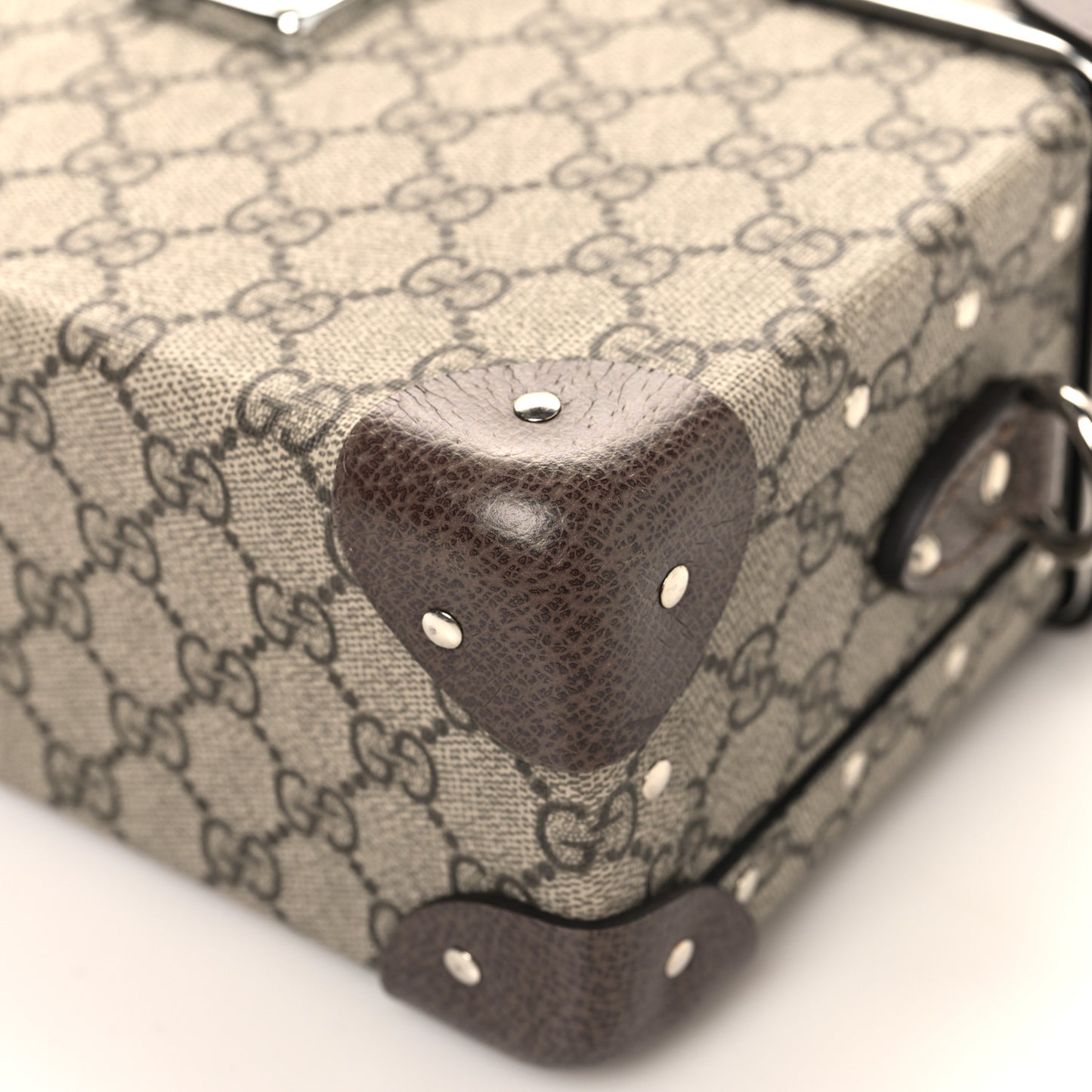 GG Supreme Monogram Globe-Trotter Beauty Case Brown