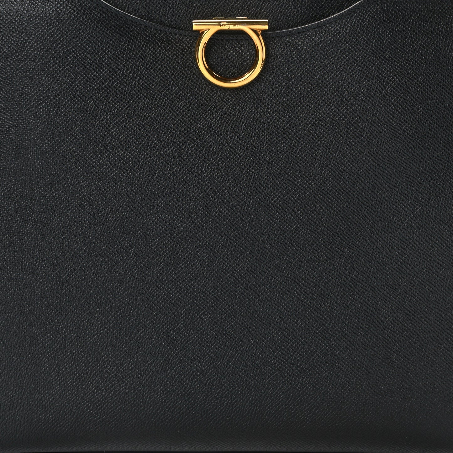 Grainy Calfskin Gemini Tote Black Bonbon