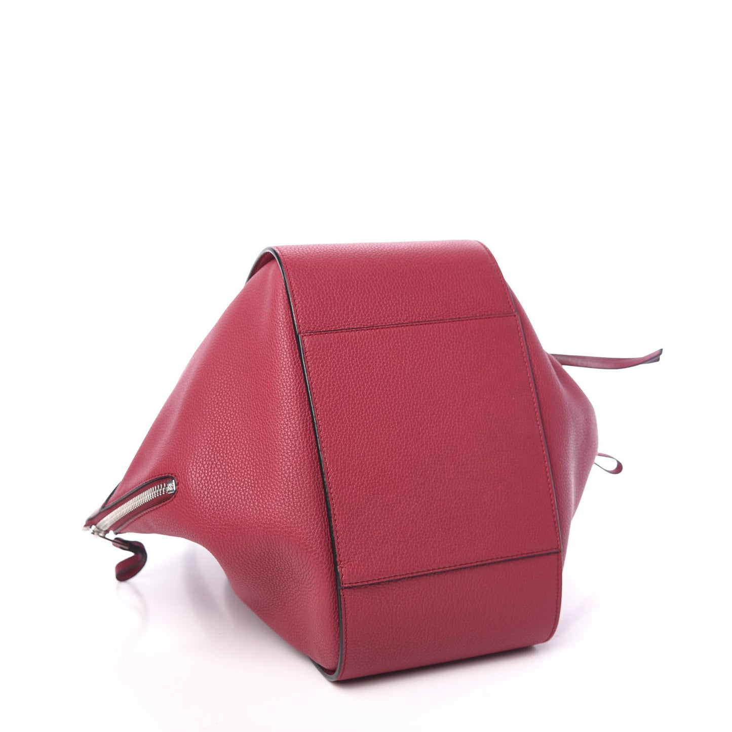 Grained Calfskin Small Hammock Shoulder Bag Raspberry
