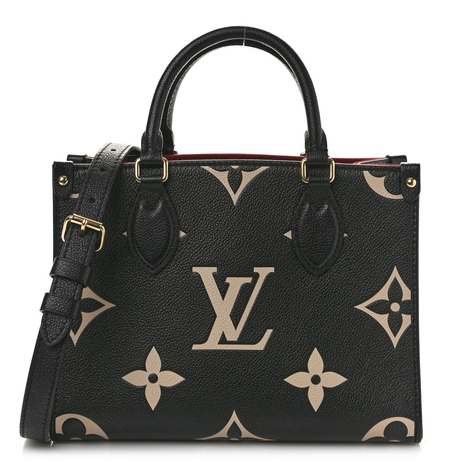 Louis Vuitton Empreinte Monogram Giant Onthego PM Black Beige 1 of 10