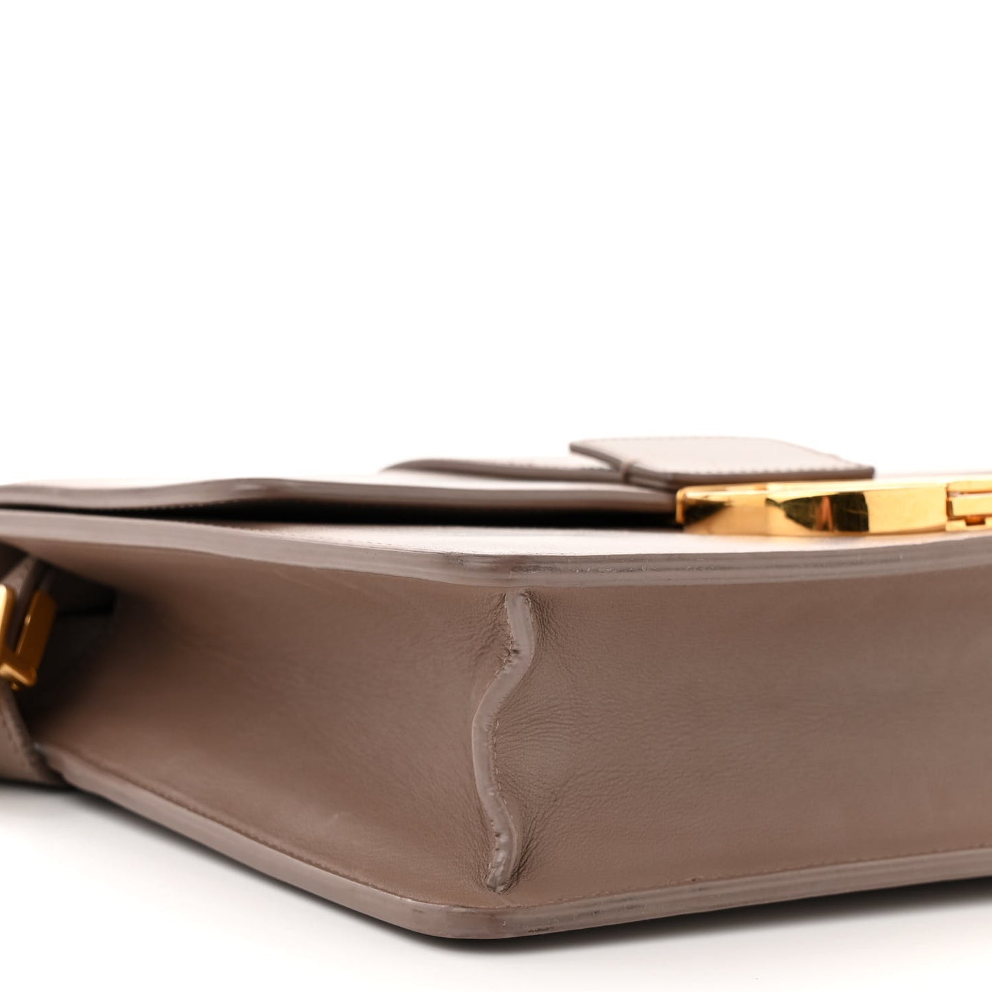 Box Calfskin 30 Montaigne Flap Bag Raw Beige