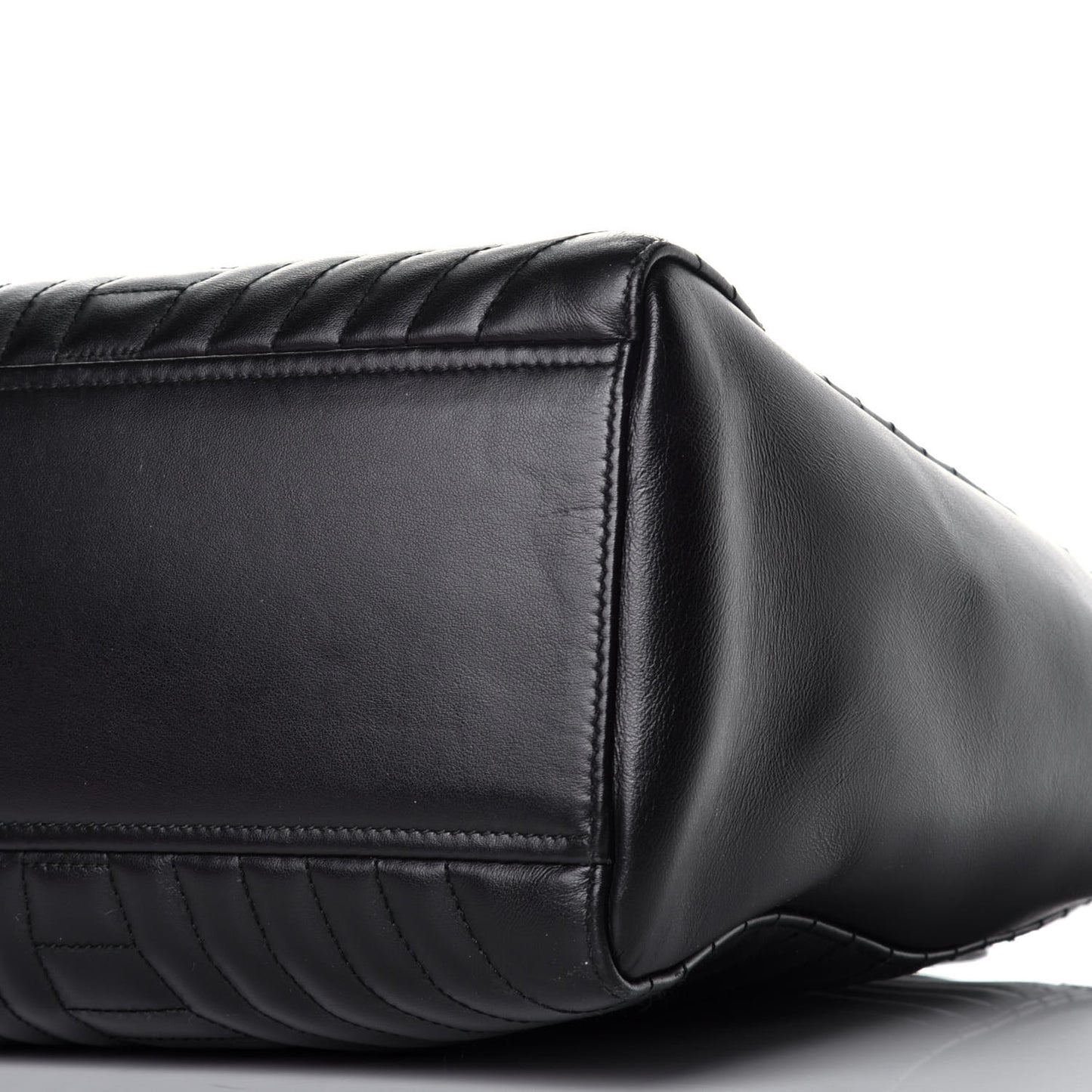 Soft Calfskin Impunture Diagramme Tote Black