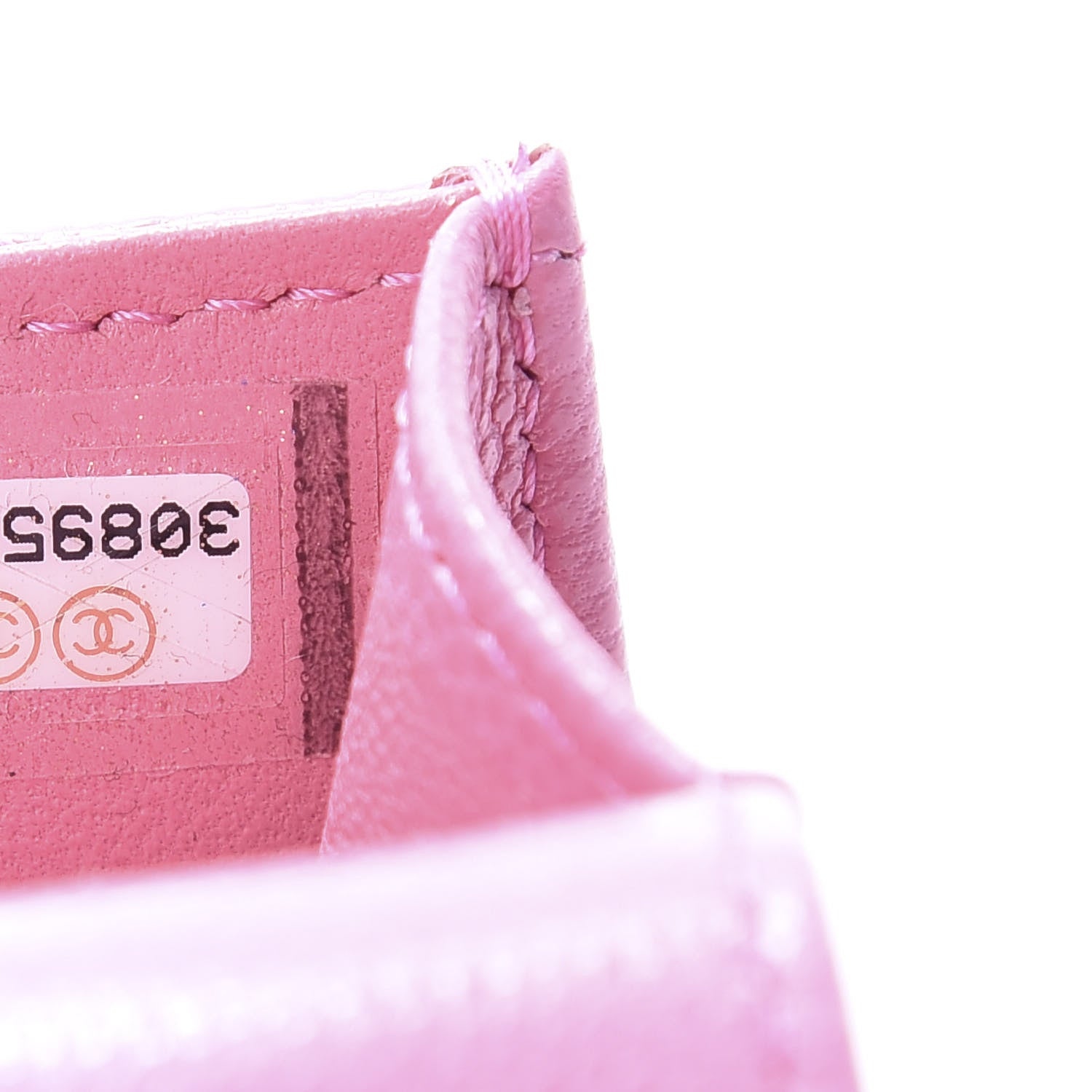 Chanel Caviar Quilted Crystal CC Airpods Pro Case Pink 6 of 6