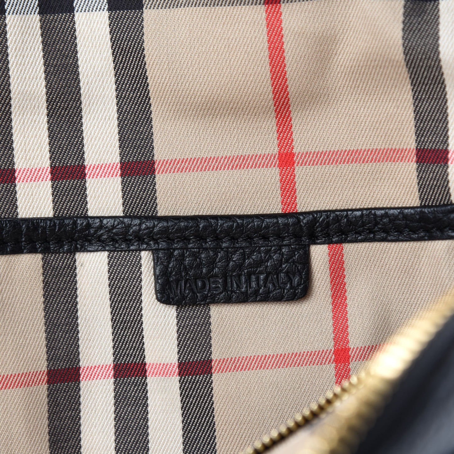 London Grainy Calfskin Small Greenwood Bowling Bag Black