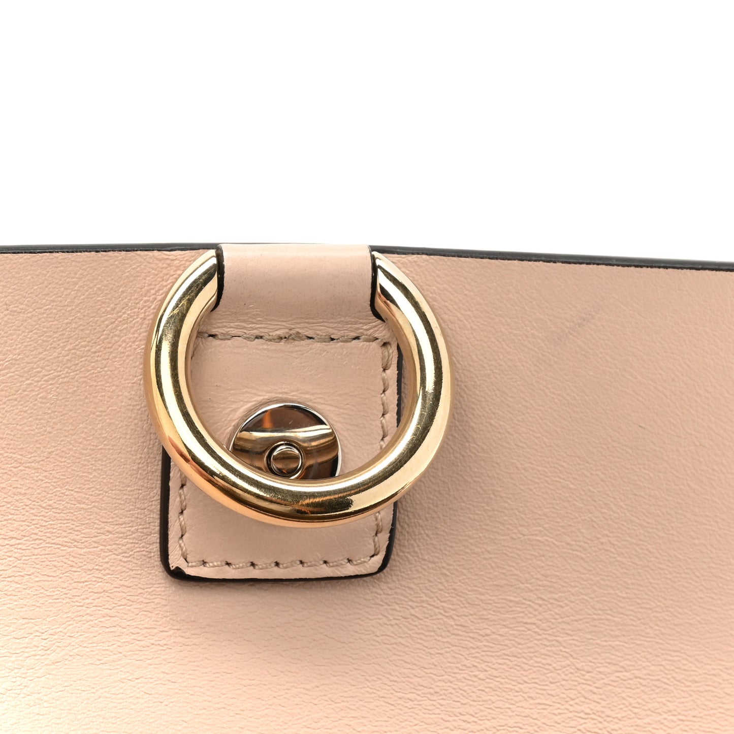 Suede Calfskin Small Faye Shoulder Bag Blushy Pink