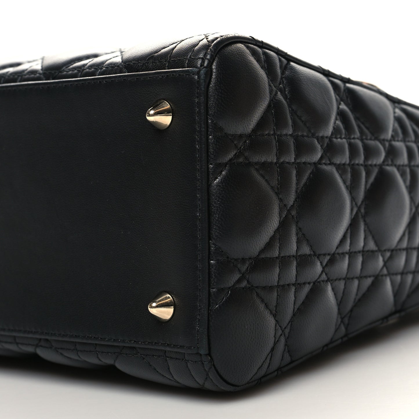 Lambskin Cannage Medium Lady Dior Black