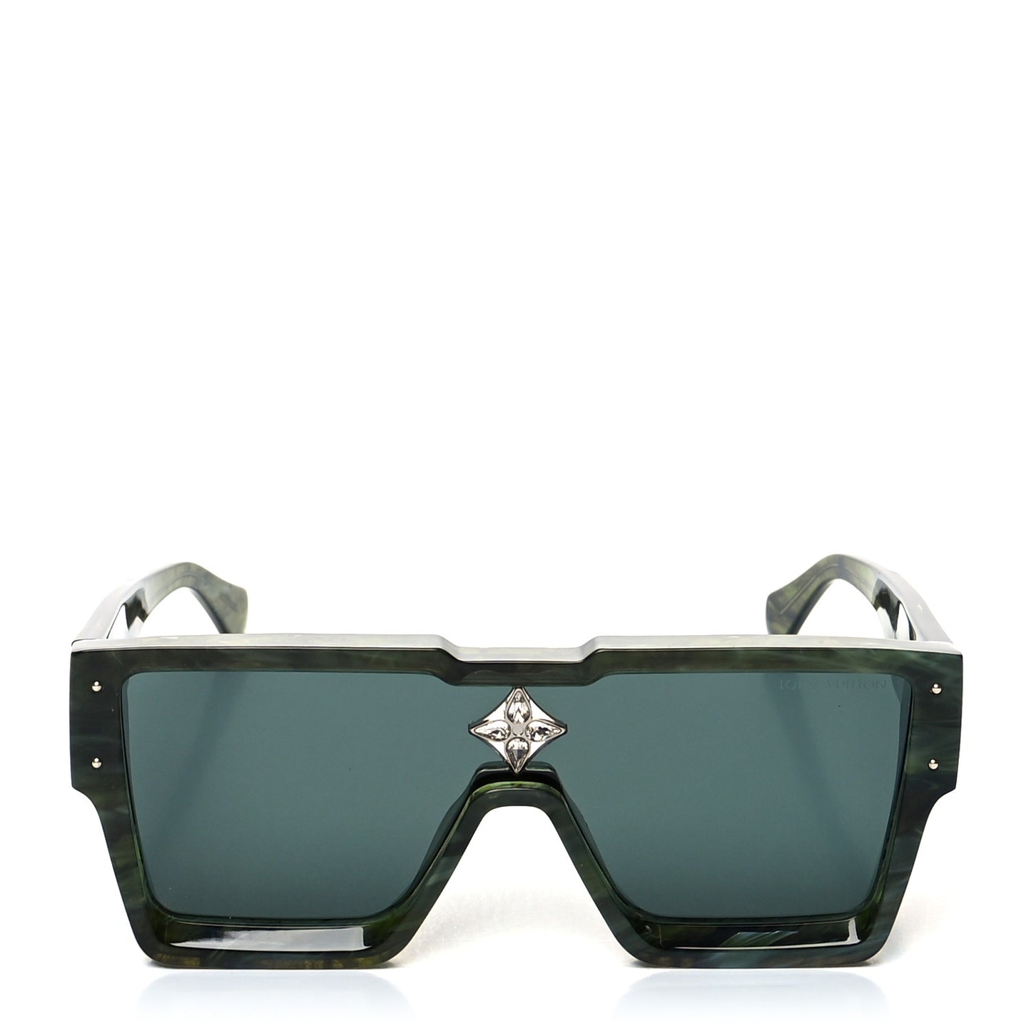Acetate Marble Effect Swarovski Cyclone Sunglasses Z1552W Green