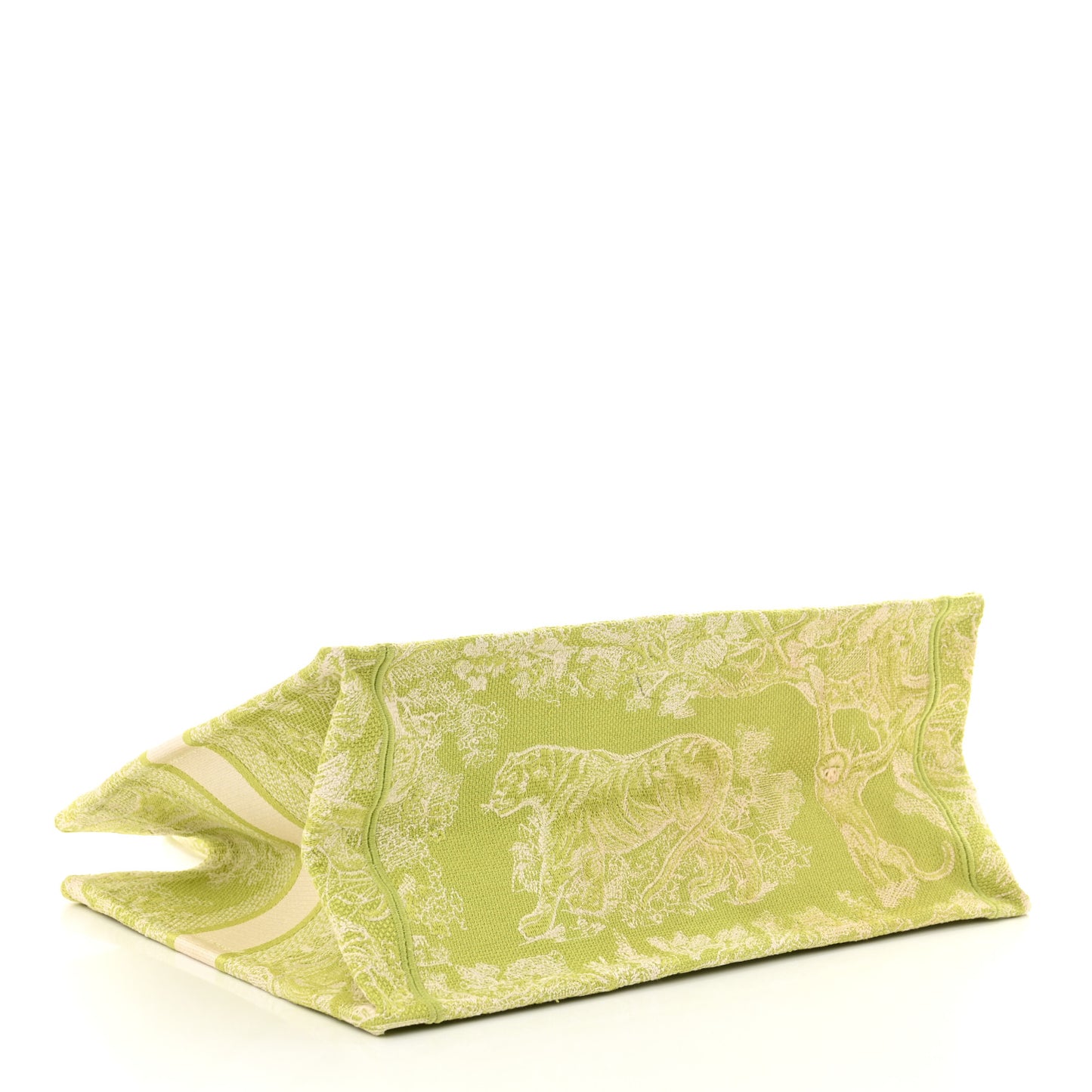 Canvas Embroidered Medium Dioriviera Toile De Jouy Book Tote D-Lite Green