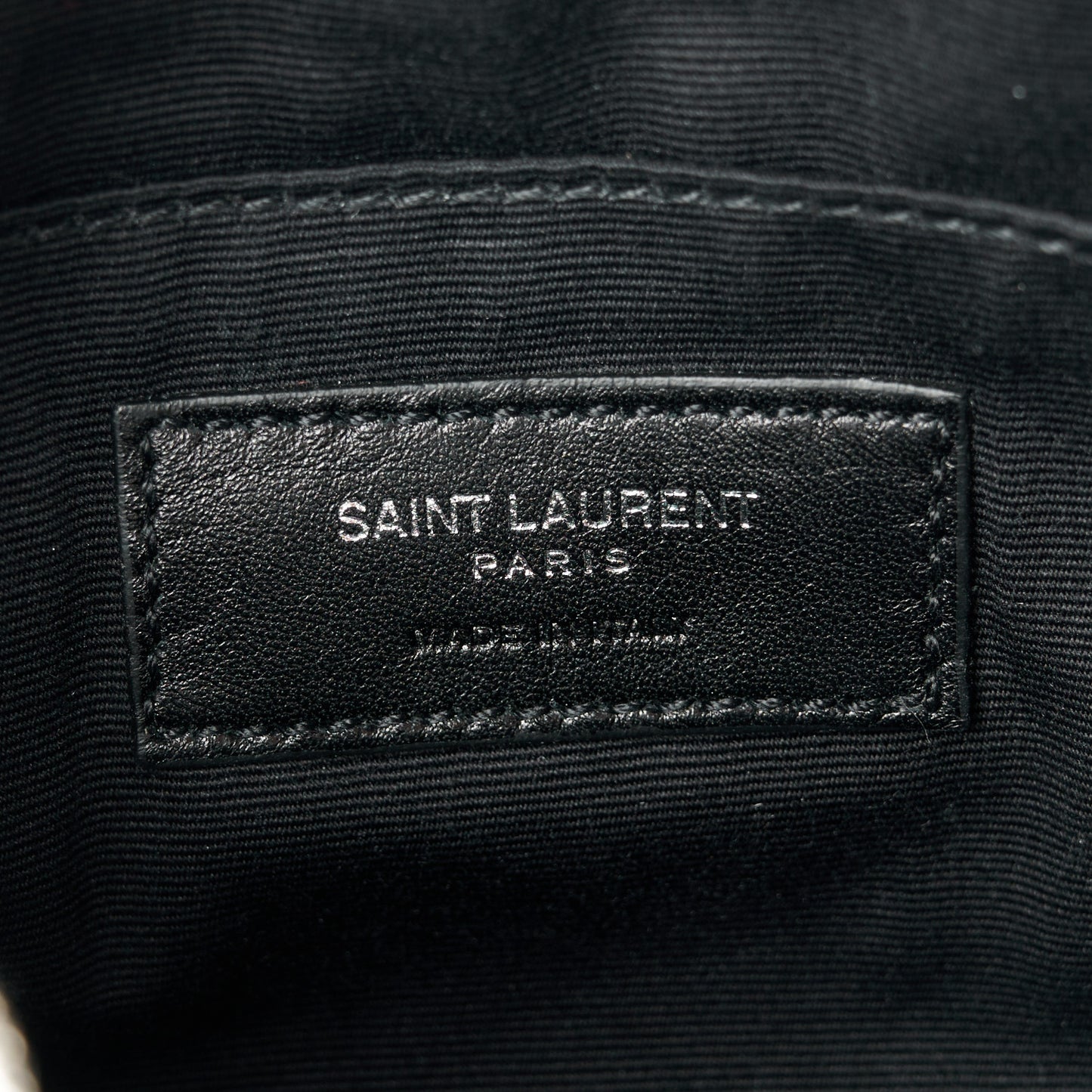 Metallic Lambskin Monogram Lou Belt Bag Argento