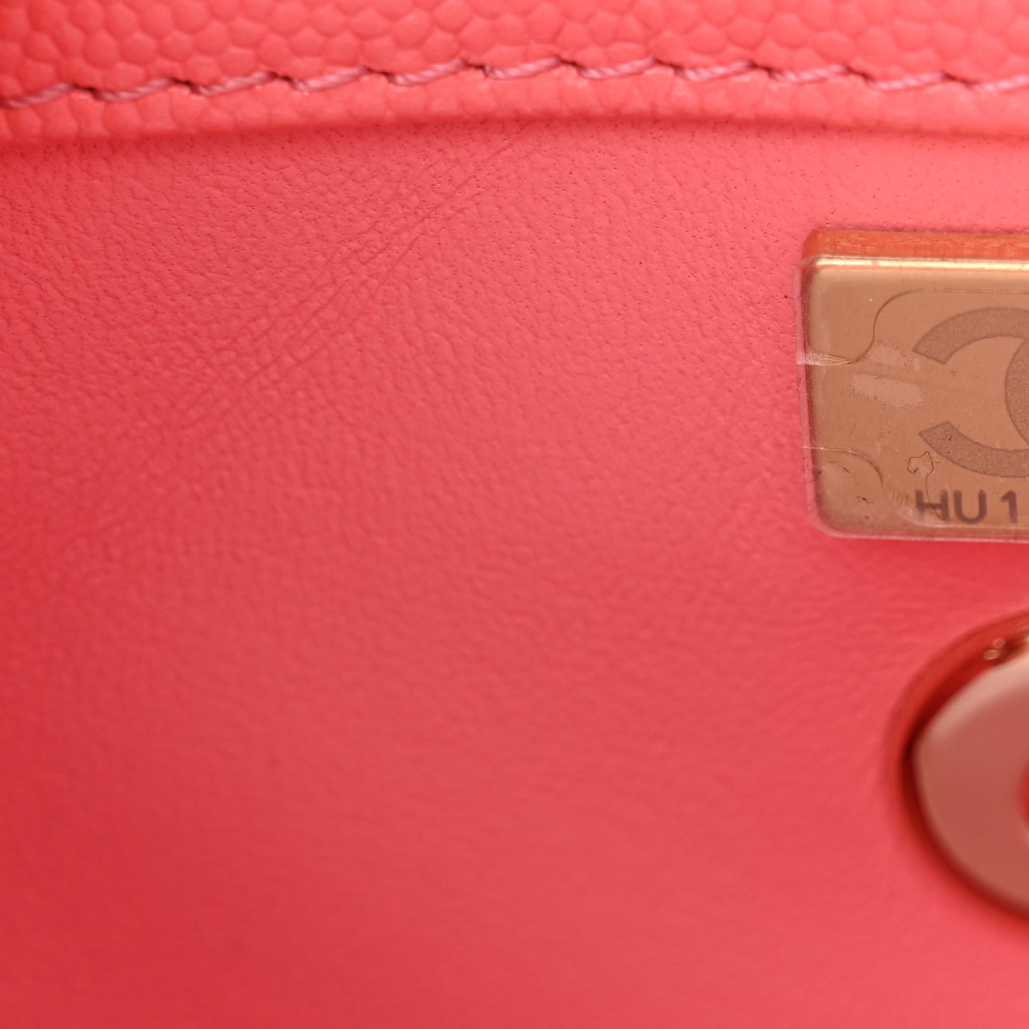 Caviar Quilted Mini Coco Handle Flap Pink