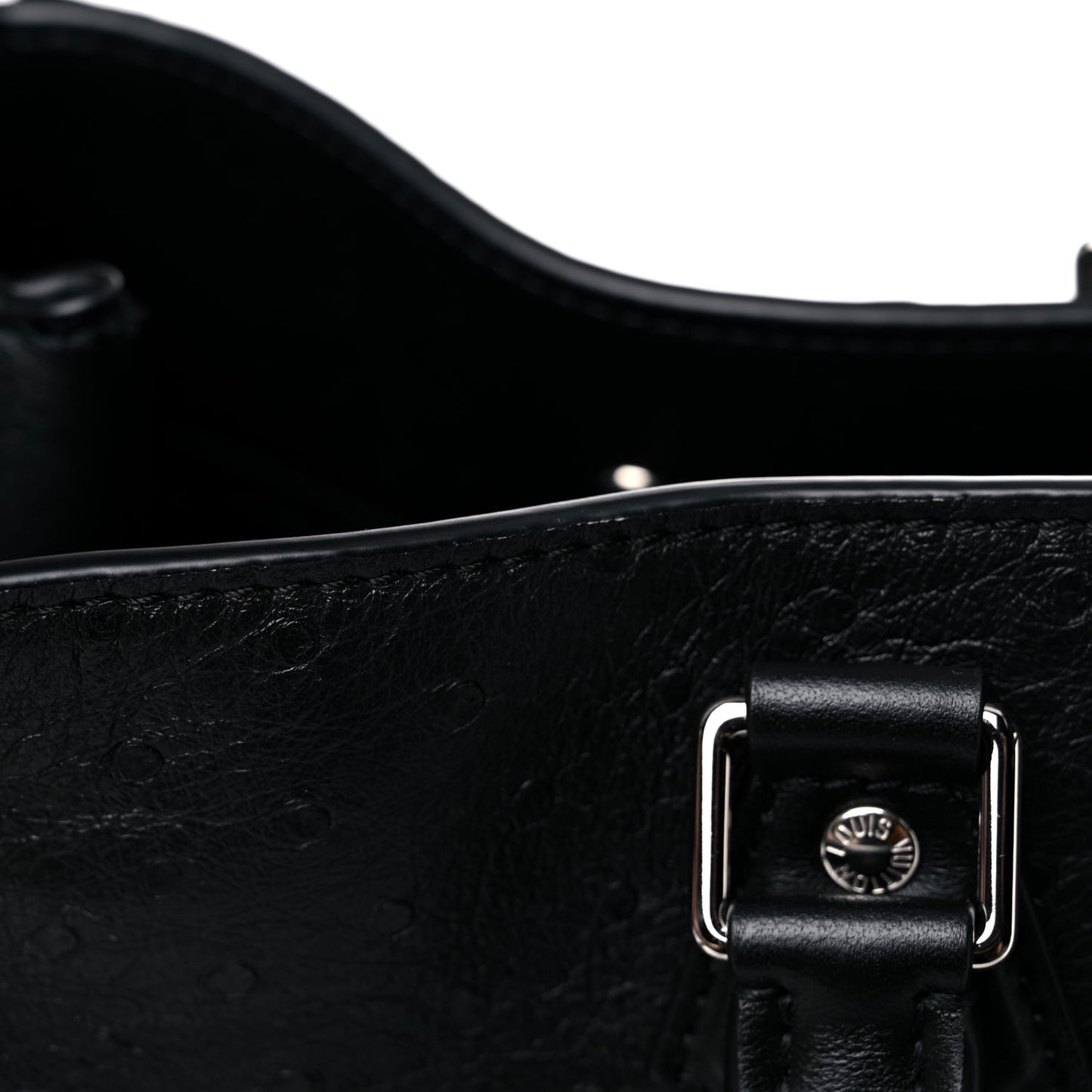 Ostrich Crocodile Monogram Eclipse Grand Sac