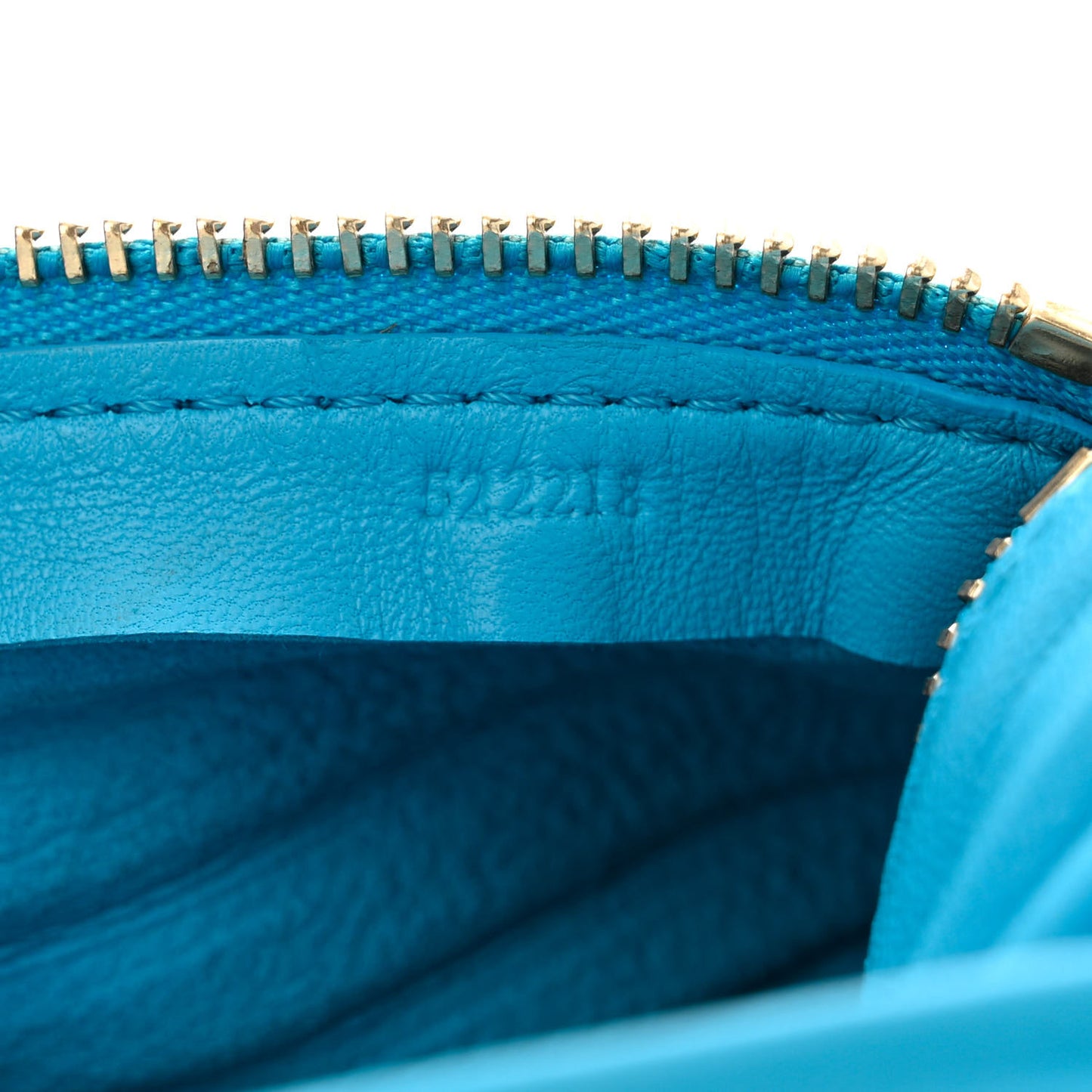 Lambskin Pleated Bracelet Pouch Shoulder Bag Turquoise