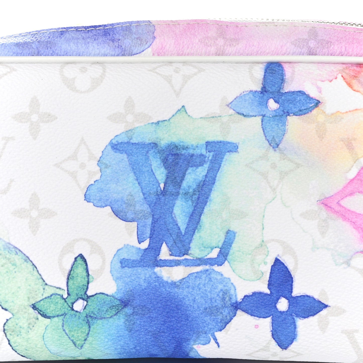 Monogram Watercolor Dopp Kit Toilet Pouch Multicolor