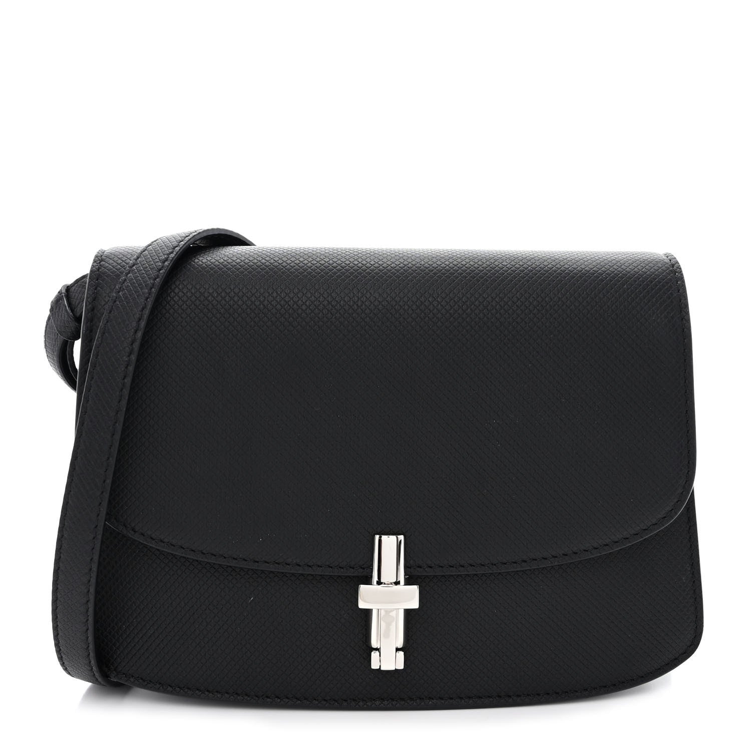 The Row Stamped Saddle Calfskin The Sofia 8.75 Crossbody Black 1 of 11
