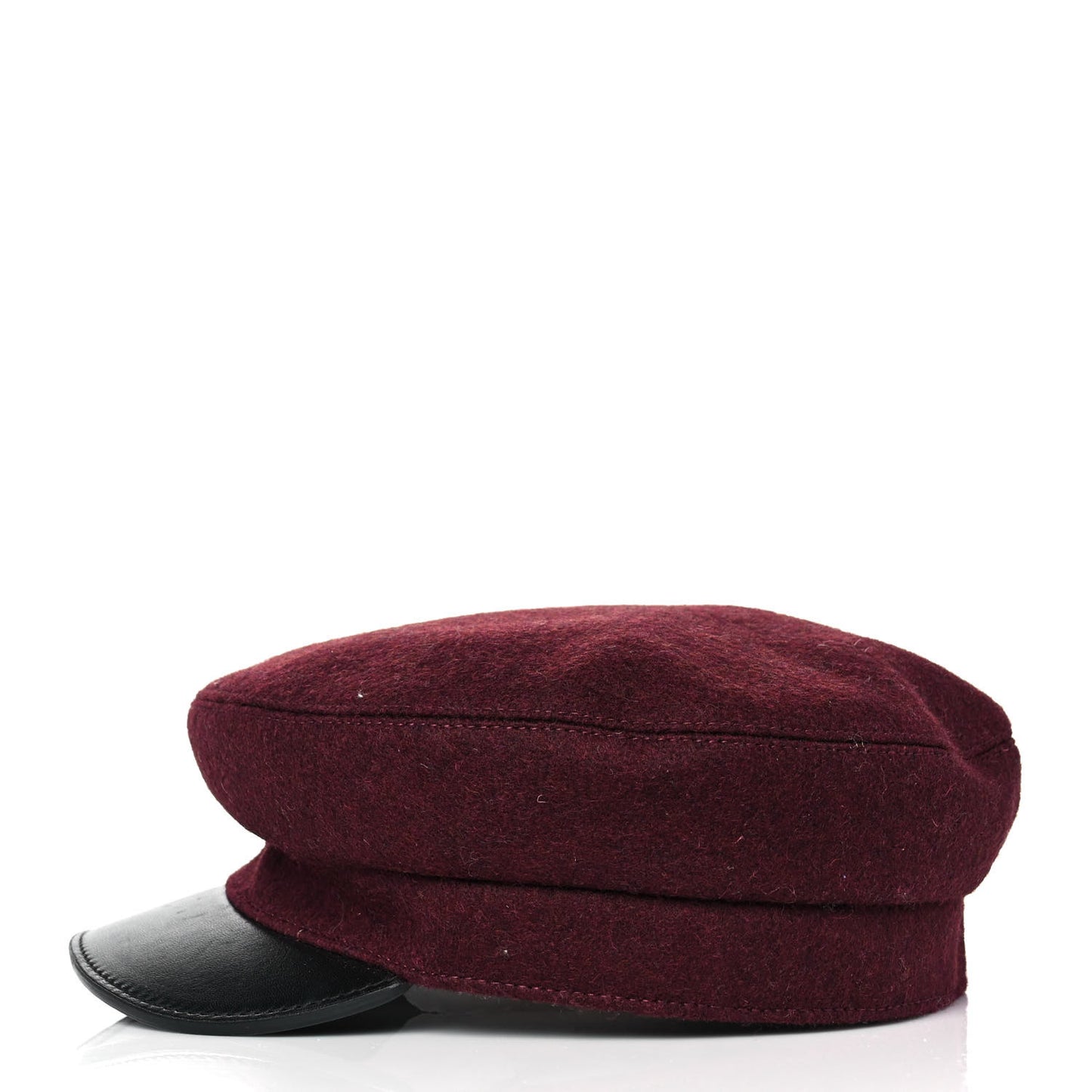 Glossy Lambskin Wool Womens Vauban Cap 57