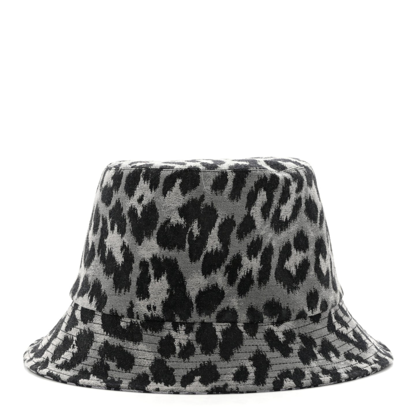 Oblique Reversible Leopard Bucket Hat 56 Grey
