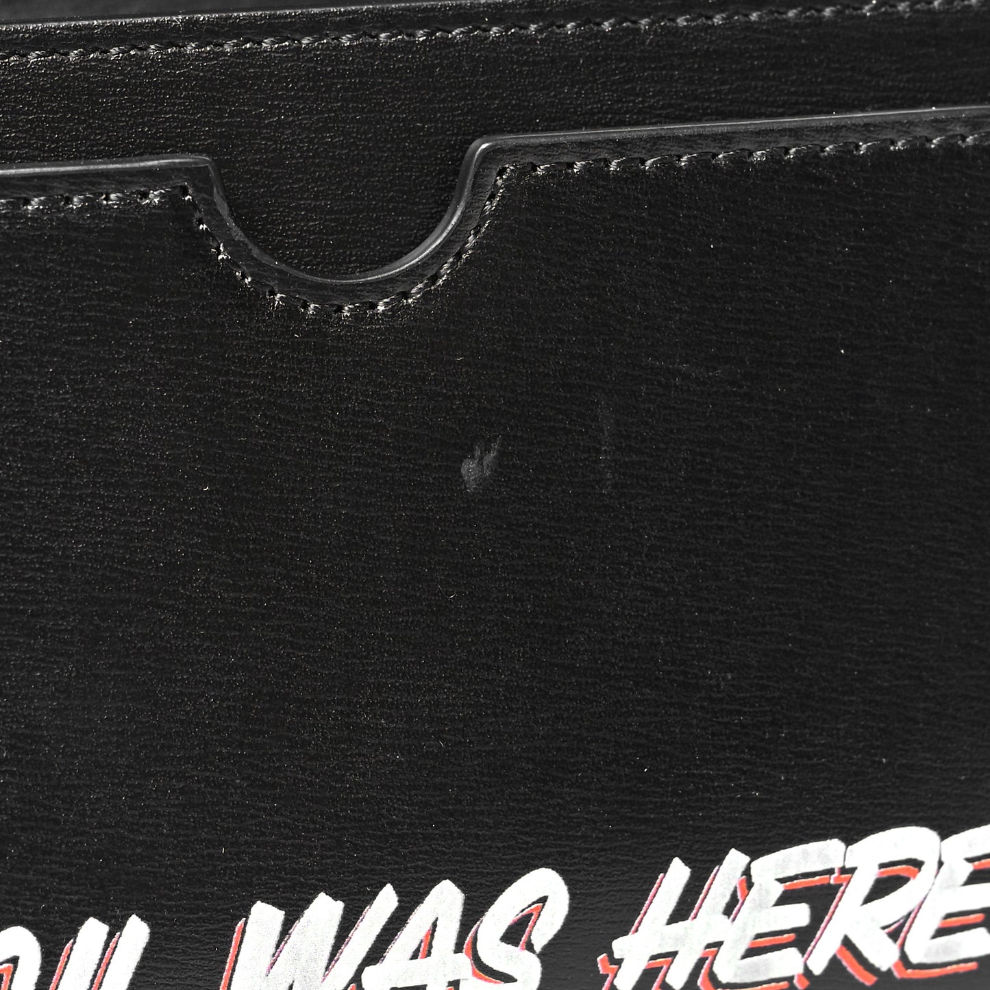 Calfskin Jitney Logo Flap Wallet On Chain Black