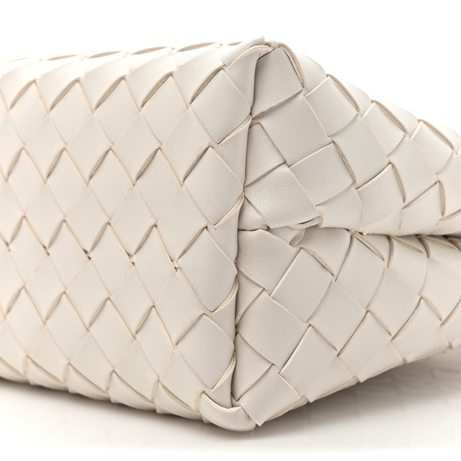 Bottega Veneta Nappa Intrecciato Small Andiamo Shoulder Bag White 8 of 9