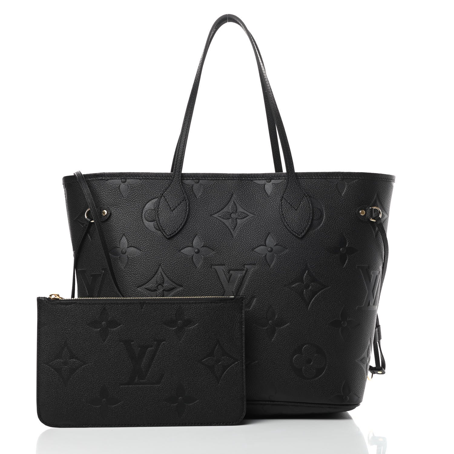 Louis Vuitton Empreinte Monogram Giant Neverfull MM Black 1 of 12