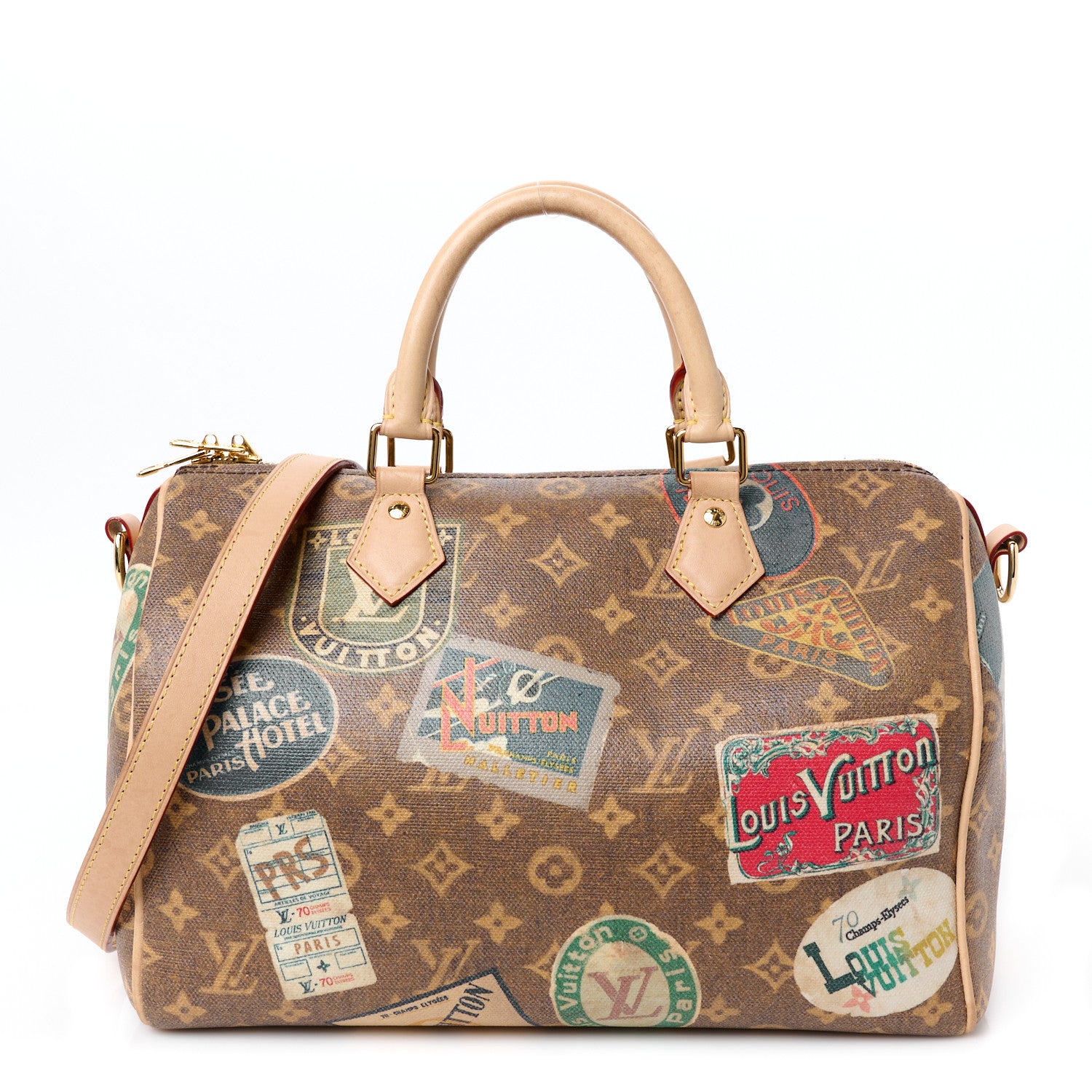 Louis Vuitton Monogram Hotel Labels Speedy Bandouliere 30 1742520