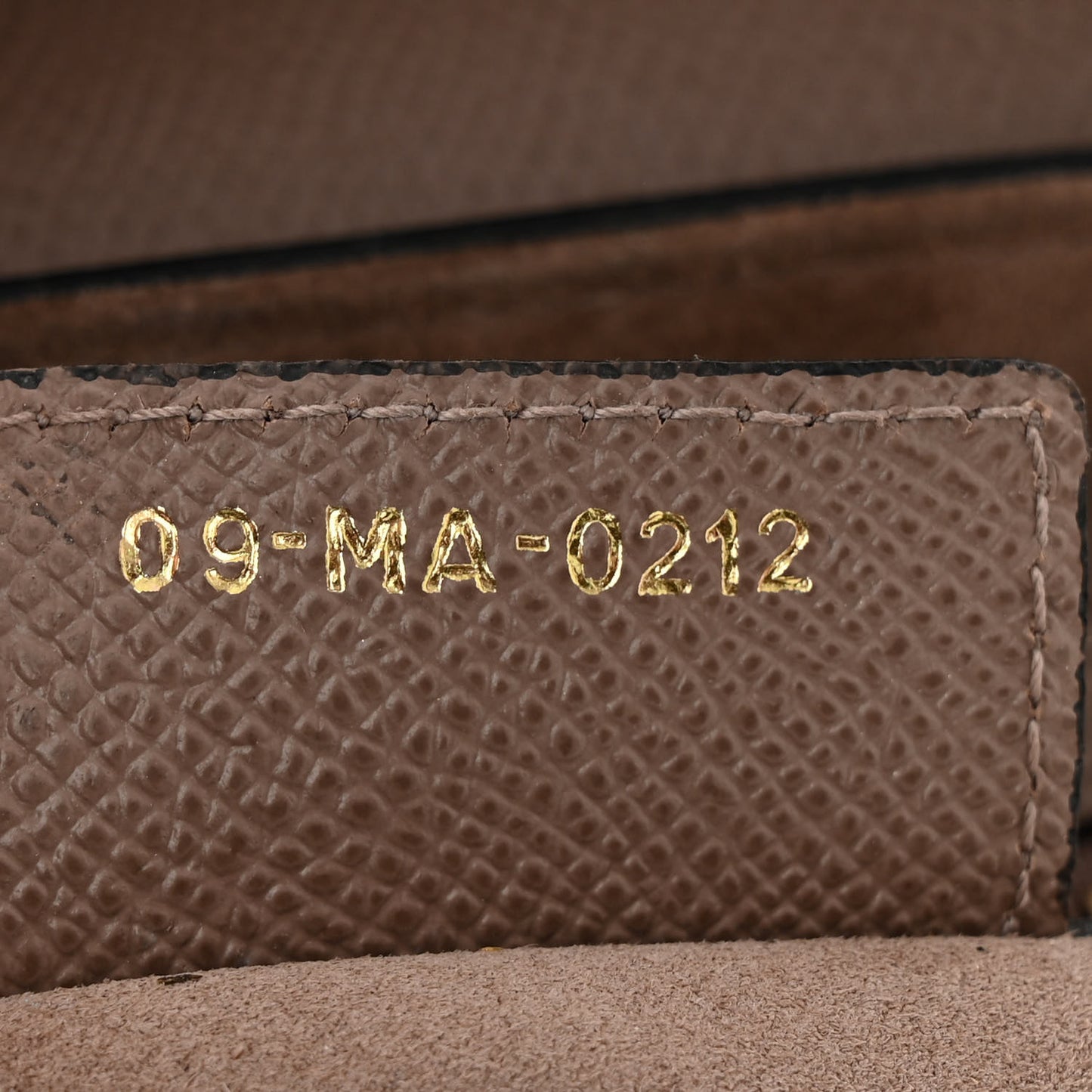 Grained Calfskin Saddle Bag Warm Taupe