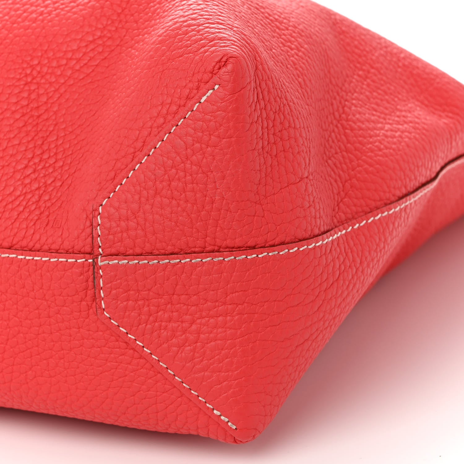 Hermes Taurillon Clemence Double Sens 45 Reversible Tote Rubis Rose Jaipur 14 of 17