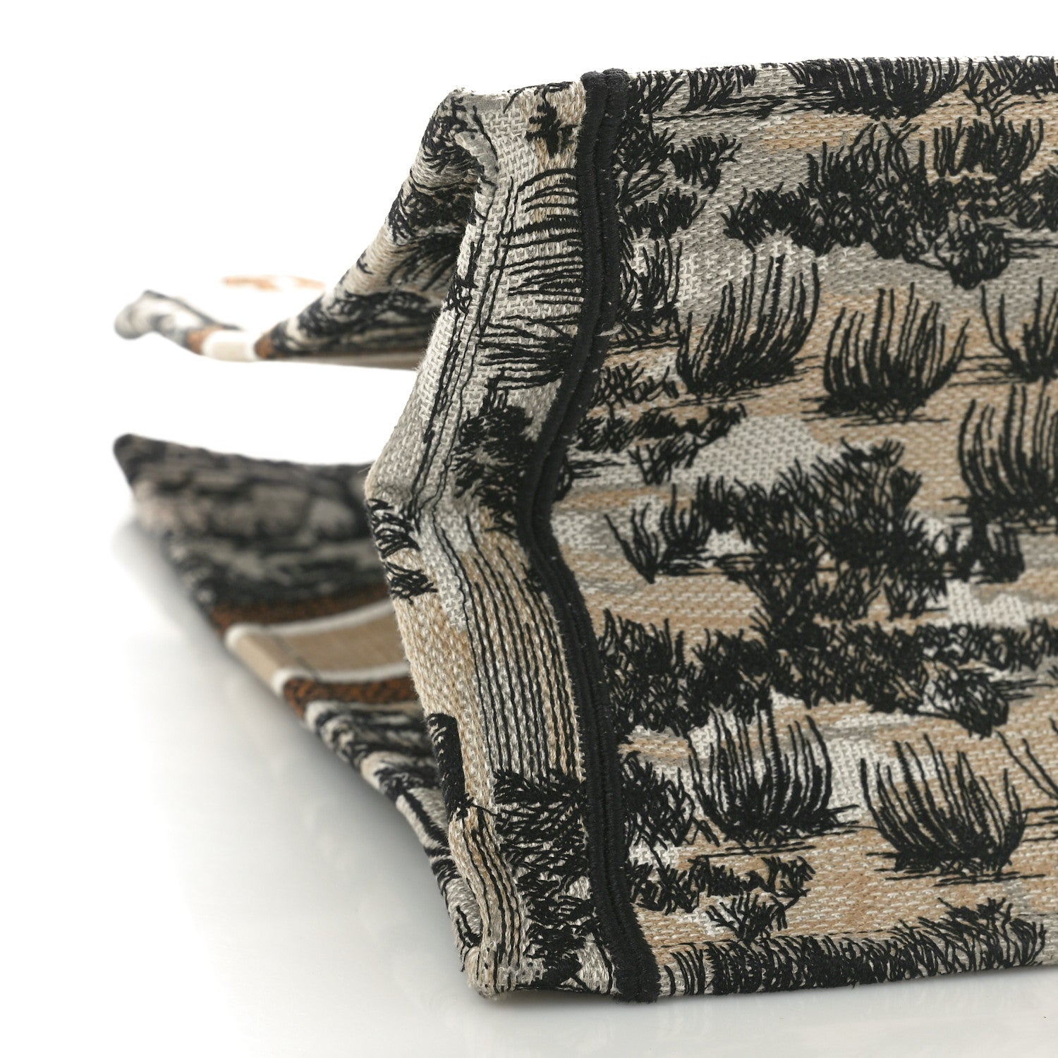 Christian Dior Canvas Embroidered Large Desert Printed Book Tote Beige Multicolor 9 of 13