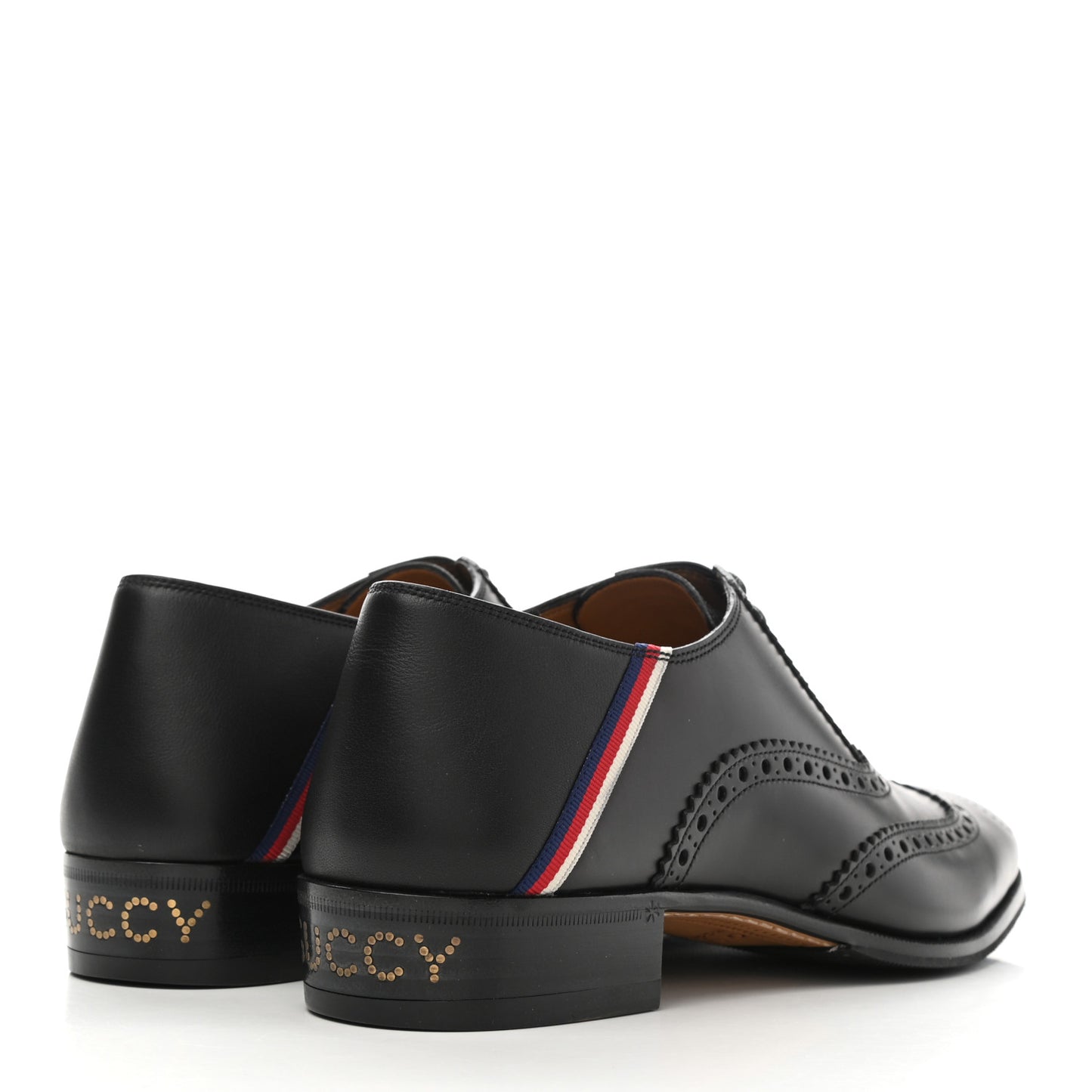 Calfskin Miro Soft Web Mens Spirit Wingtip Oxfords 6 Black