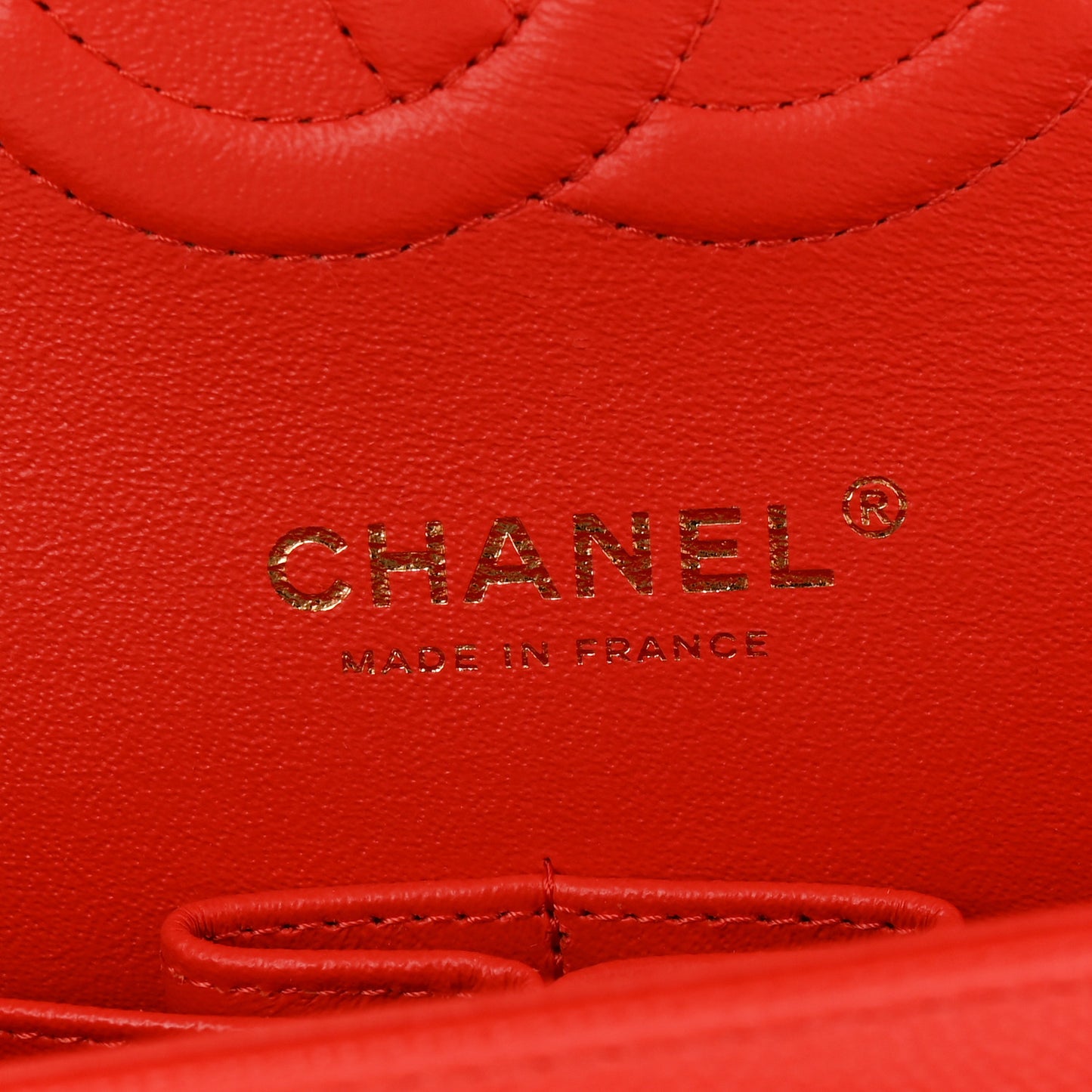 Caviar Quilted Medium Double Flap Red