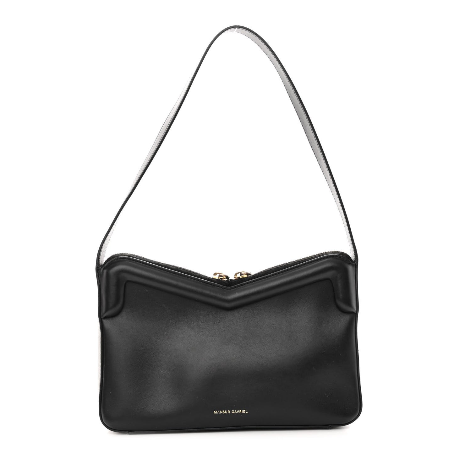 Smooth Calfskin Mini M Frame Bag Black