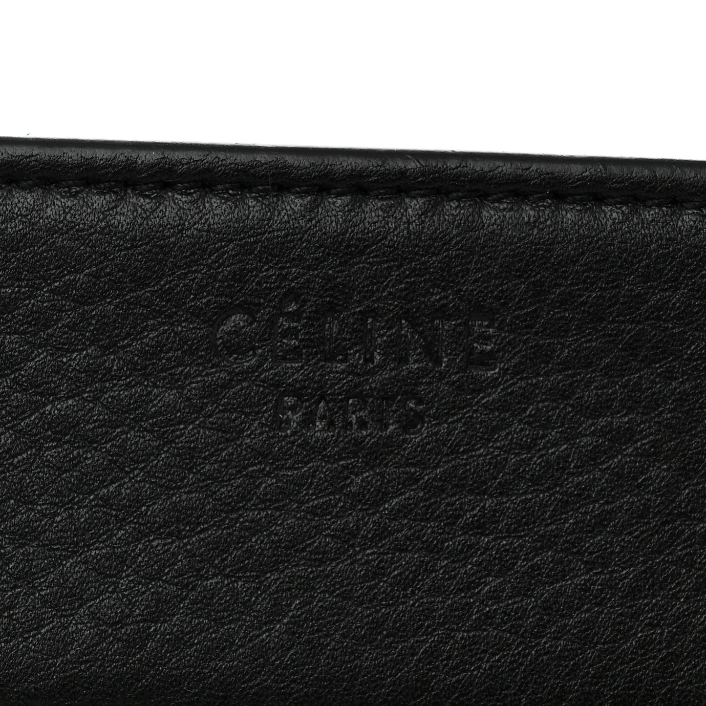 Grained Calfskin Medium Phantom Luggage Black