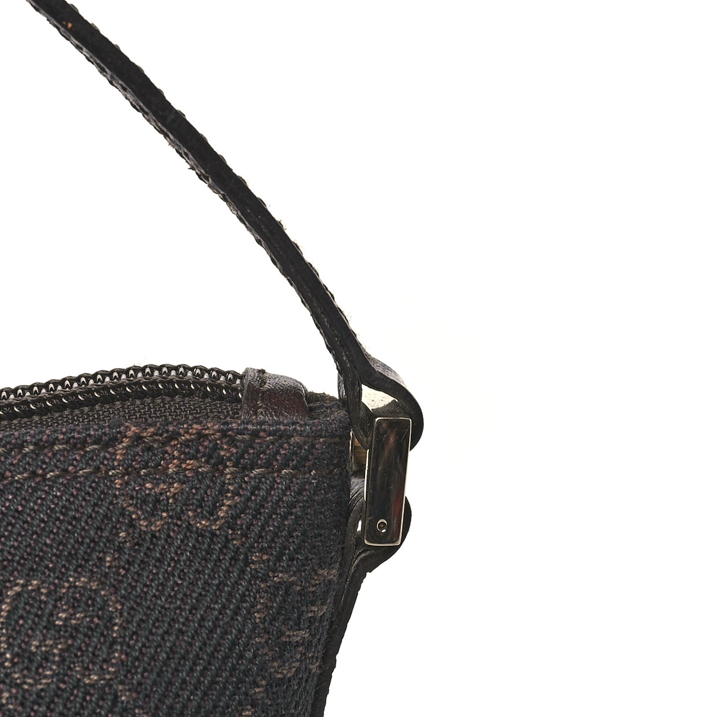 Denim Monogram Boat Pochette Dark Brown