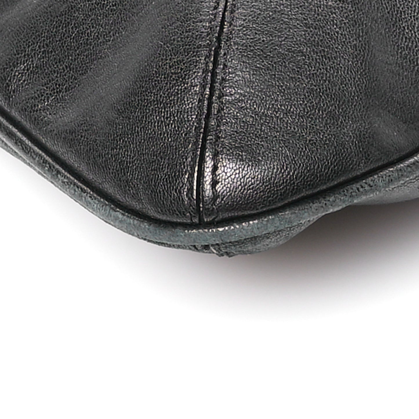 Calfskin Palazzo Fringe Shoulder Bag Black