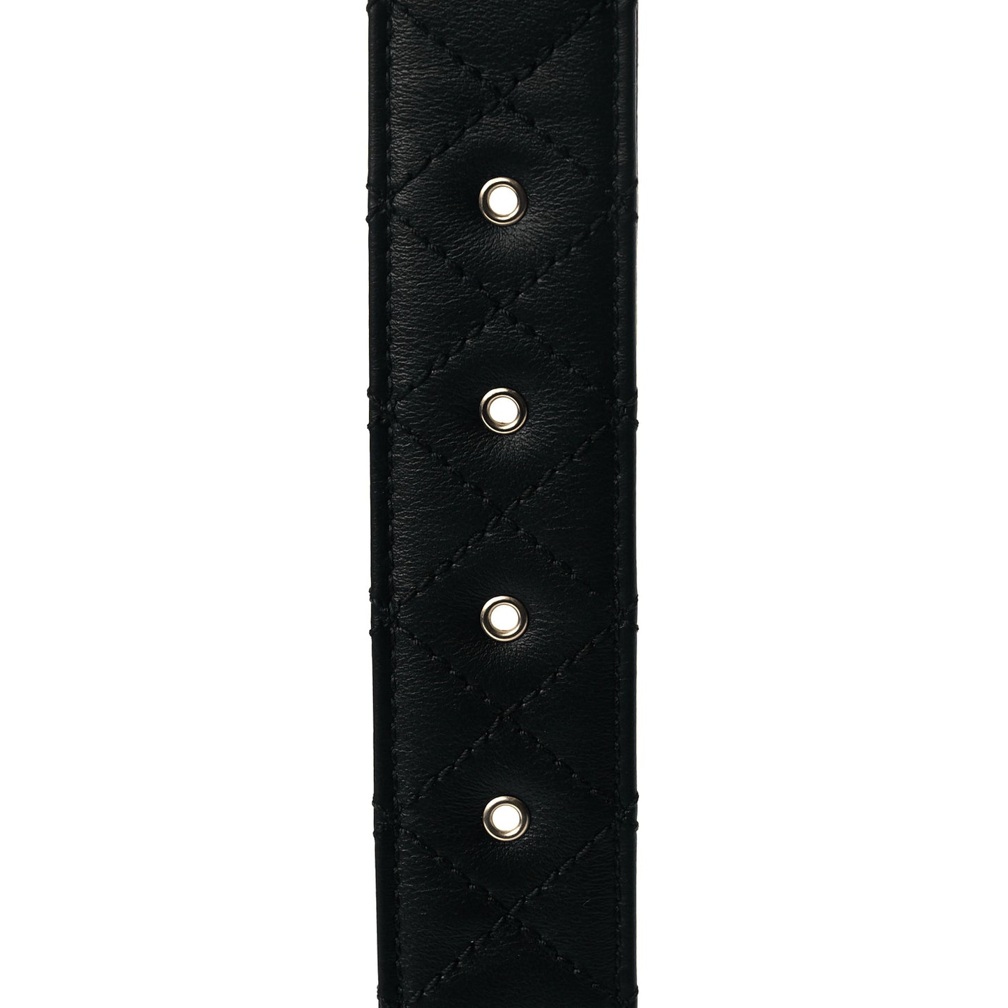 Lambskin Quilted CC Chain Belt 75 30 Black