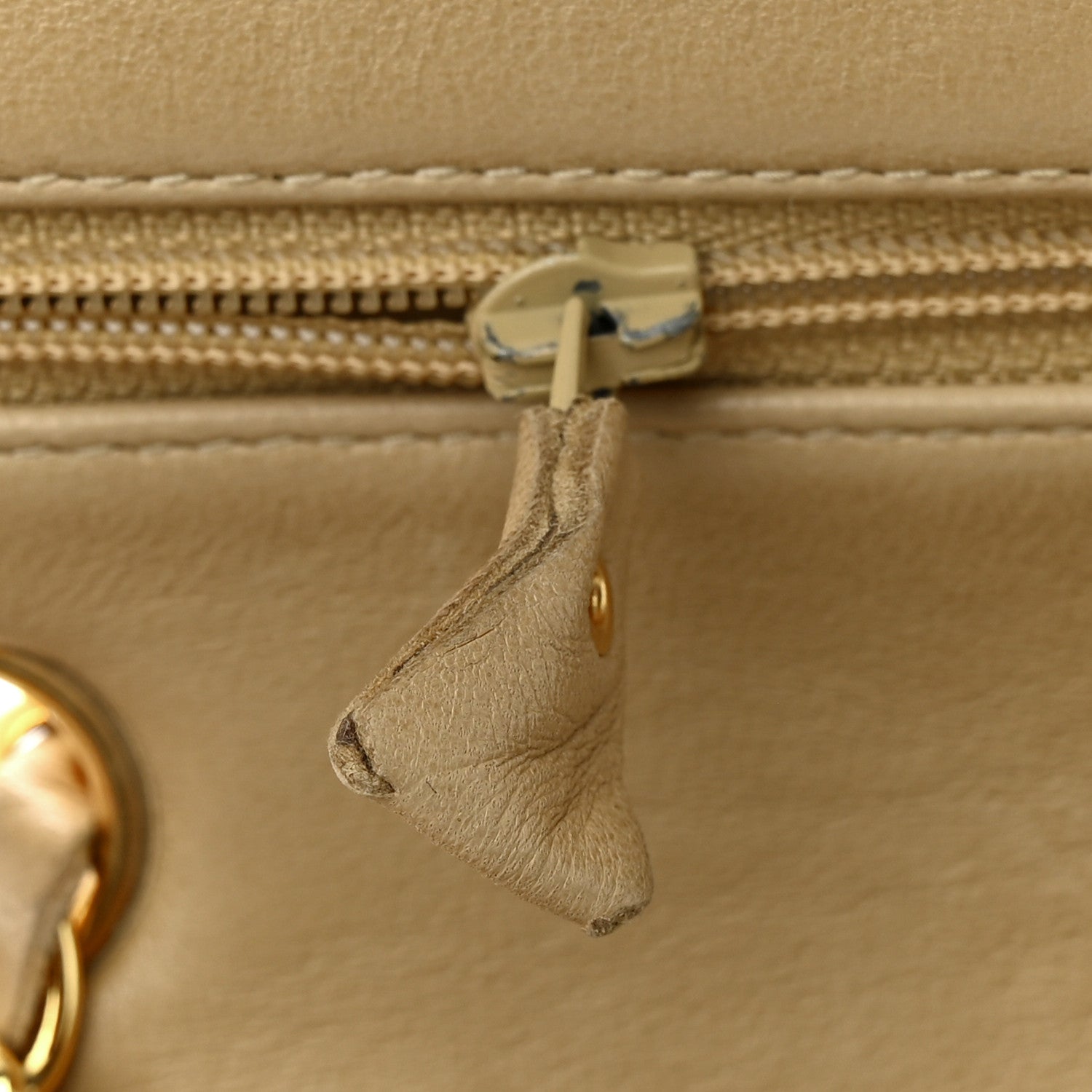 Chanel Lambskin Quilted Medium Double Flap Beige 12 of 19