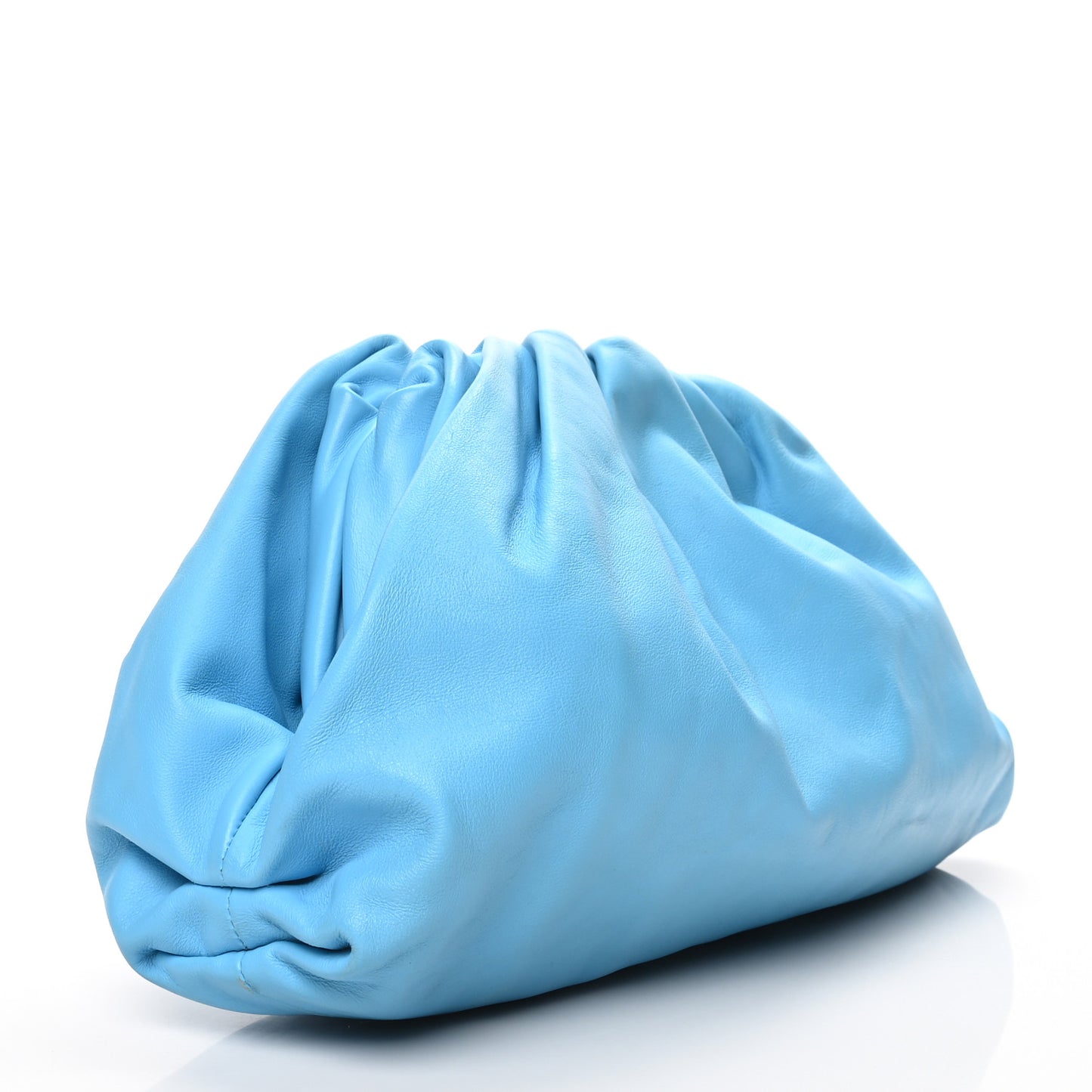 Smooth Butter Calf The Pouch Oversized Clutch Sky Blue